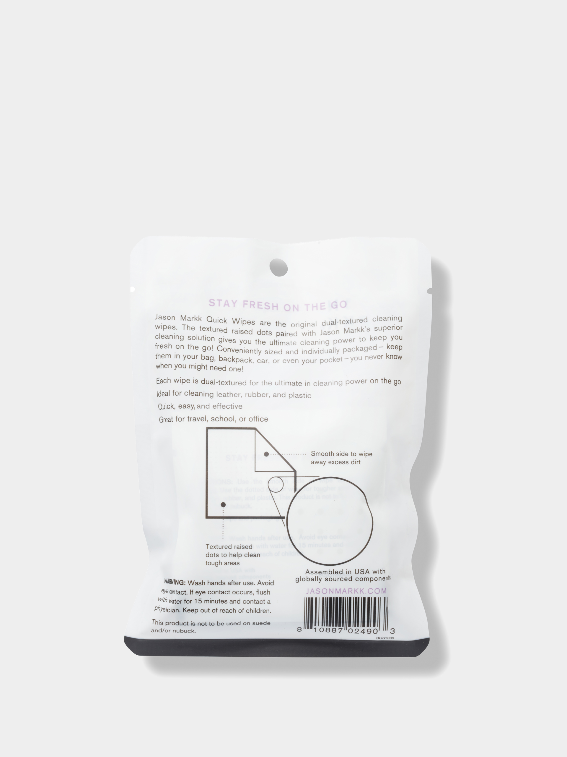 Čistiace a impregnačné prostriedky Jason Markk Obrúsky Quick Wipes - Pack of 3 (white)