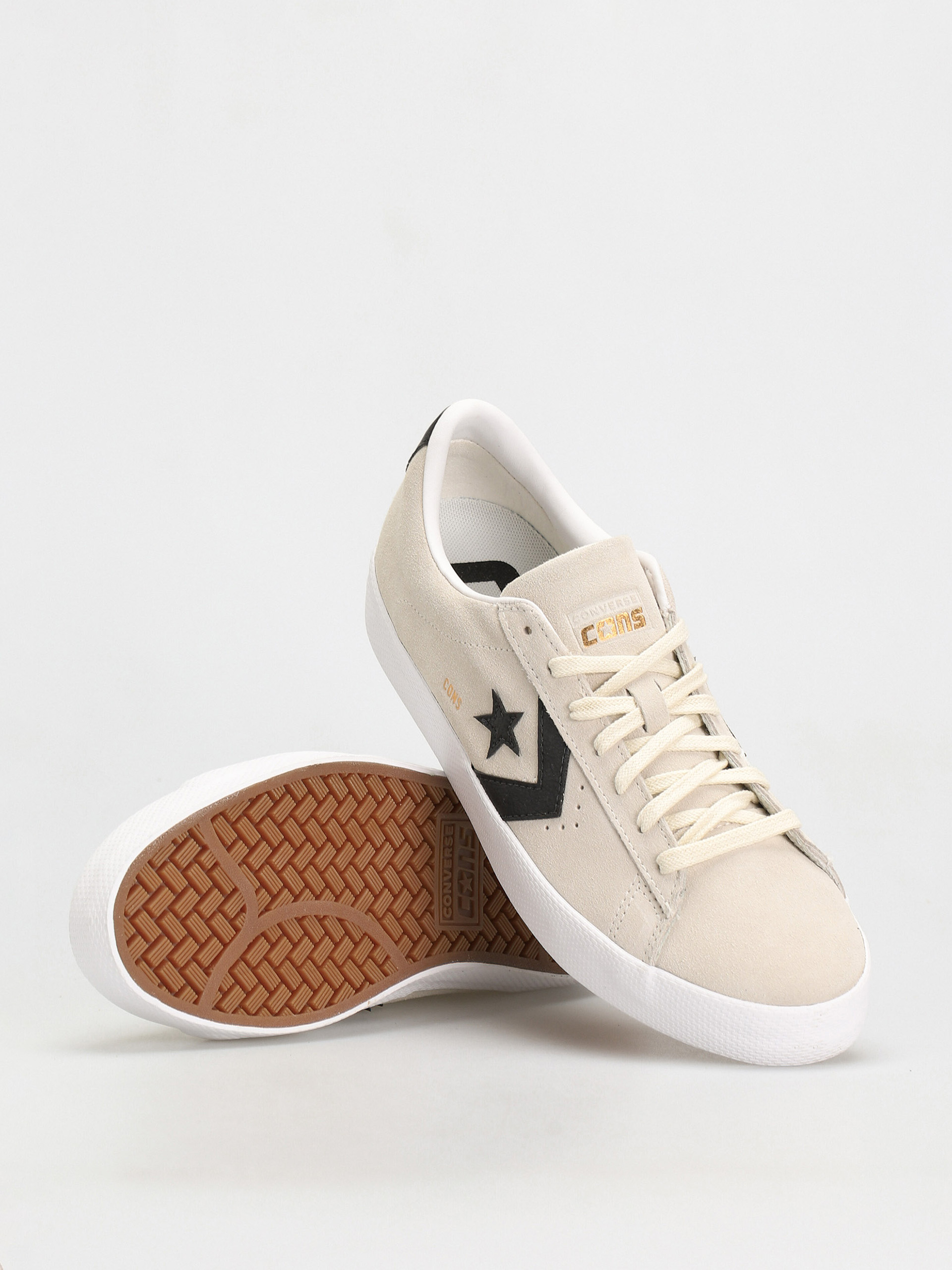 Topánky Converse Pro Leather Vulcanized Ox (egret/black/egret)