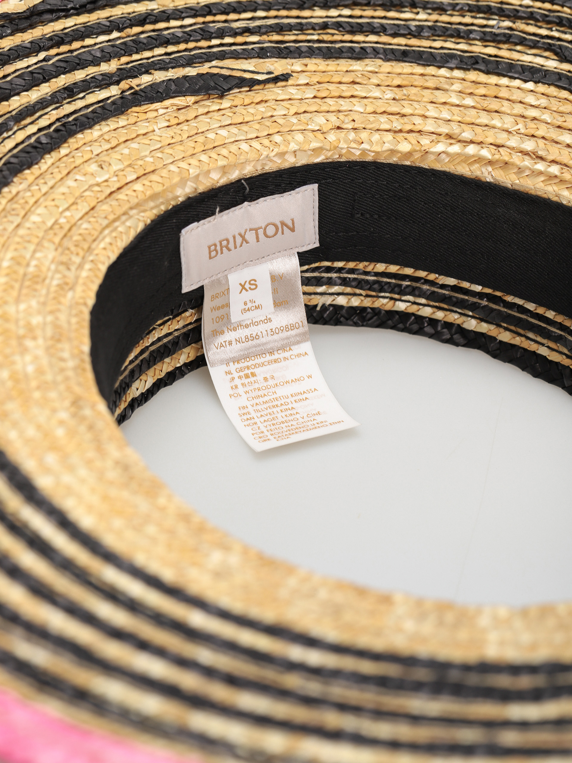 Klobúk Brixton Joanna Visor Wmn (honey/black/pink)