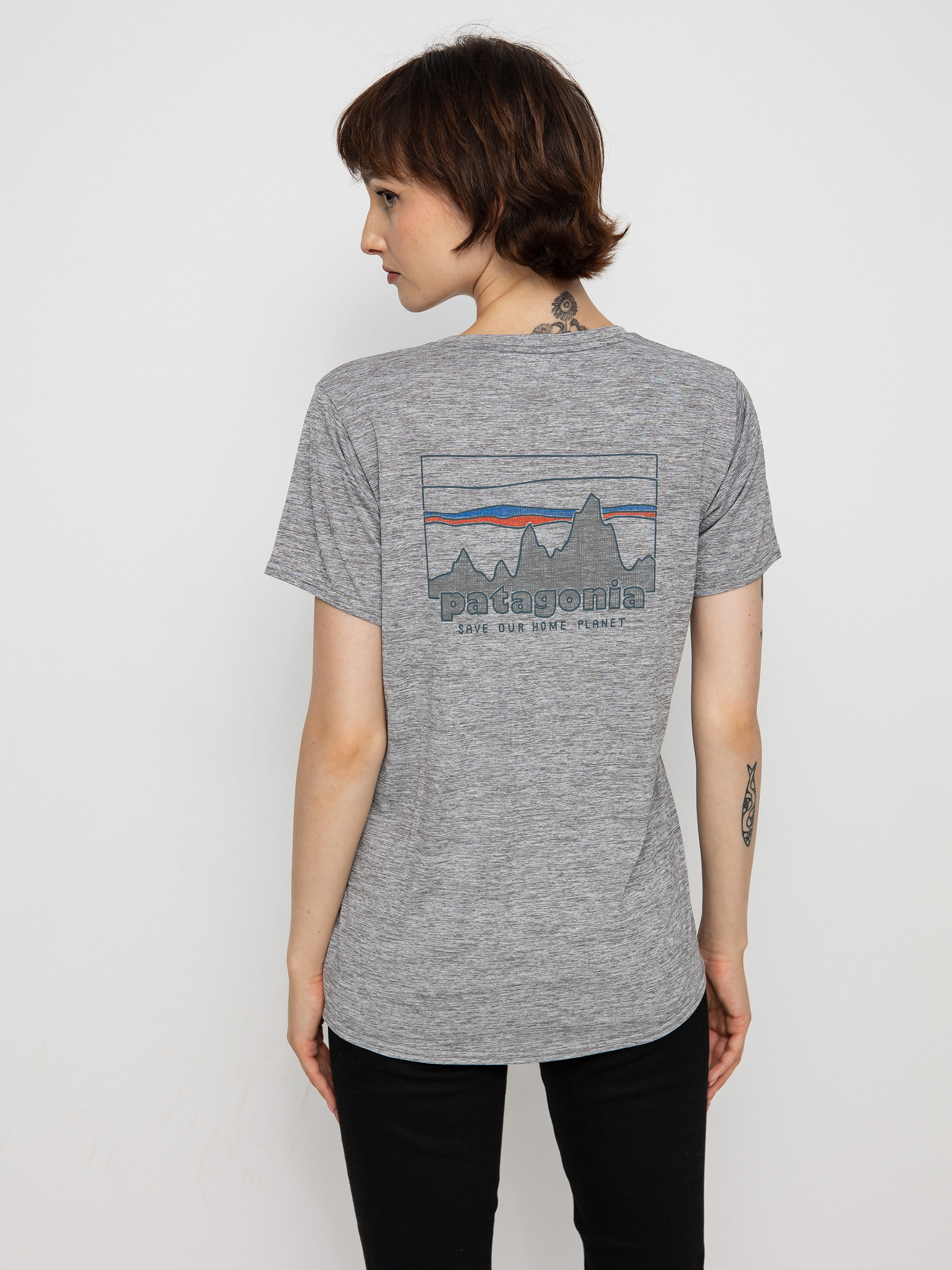 Triu010dko Patagonia Cap Cool Daily Graphic Wmn (73 skyline feather grey)