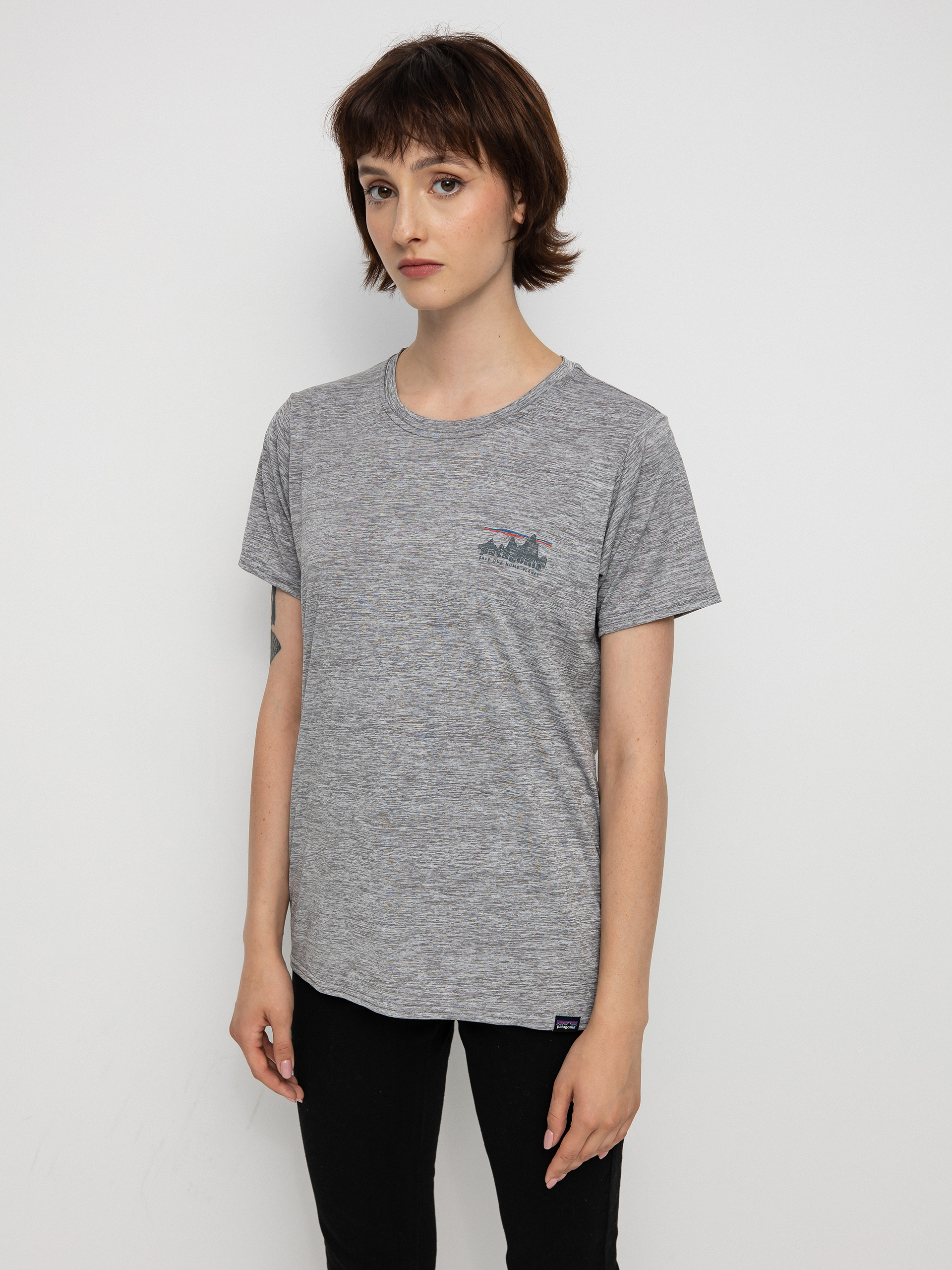 Tričko Patagonia Cap Cool Daily Graphic Wmn (73 skyline feather grey)