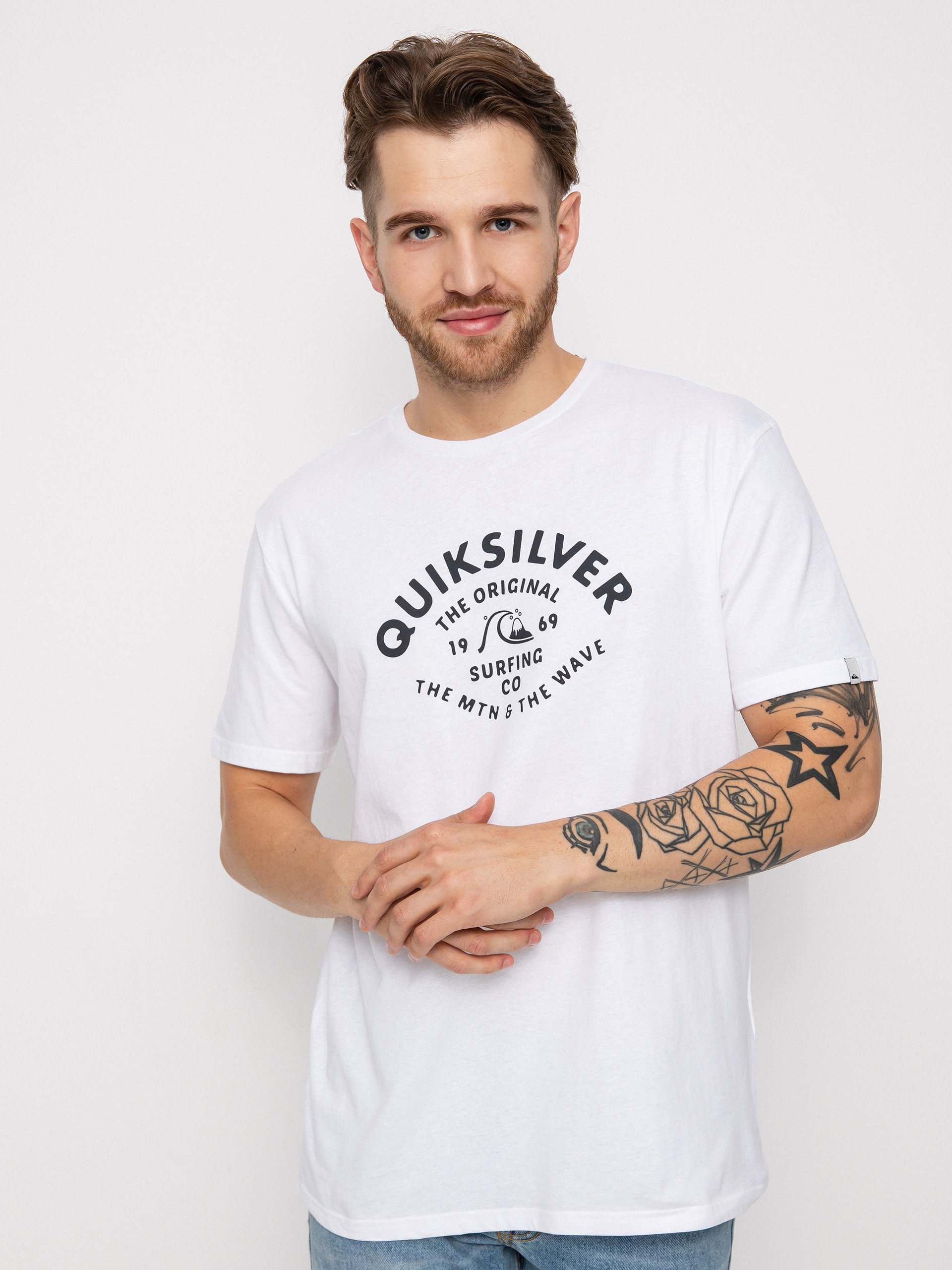 Tričko Quiksilver Script Talk Front (white)