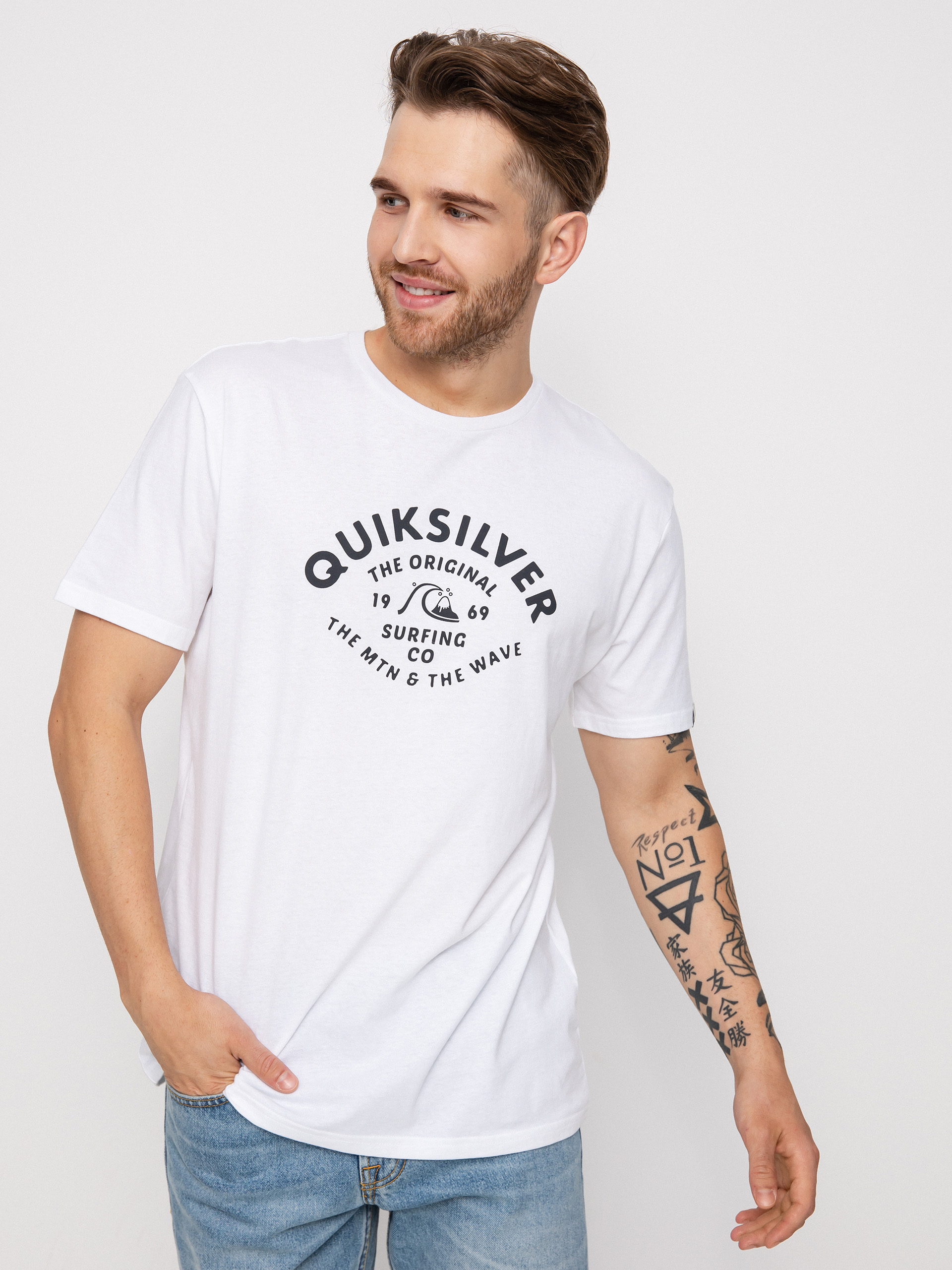 Tričko Quiksilver Script Talk Front (white)
