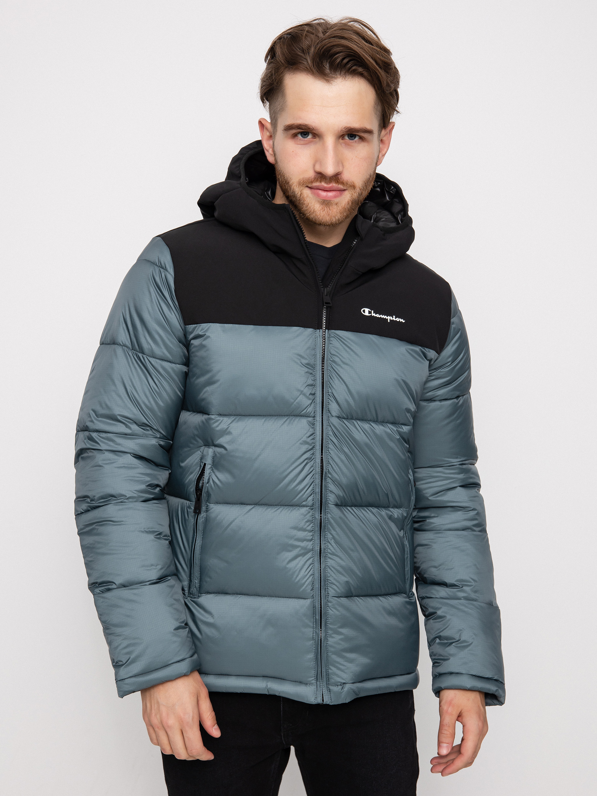 Bunda Champion Legacy Hooded Jacket 218080 (gpg/nbk)