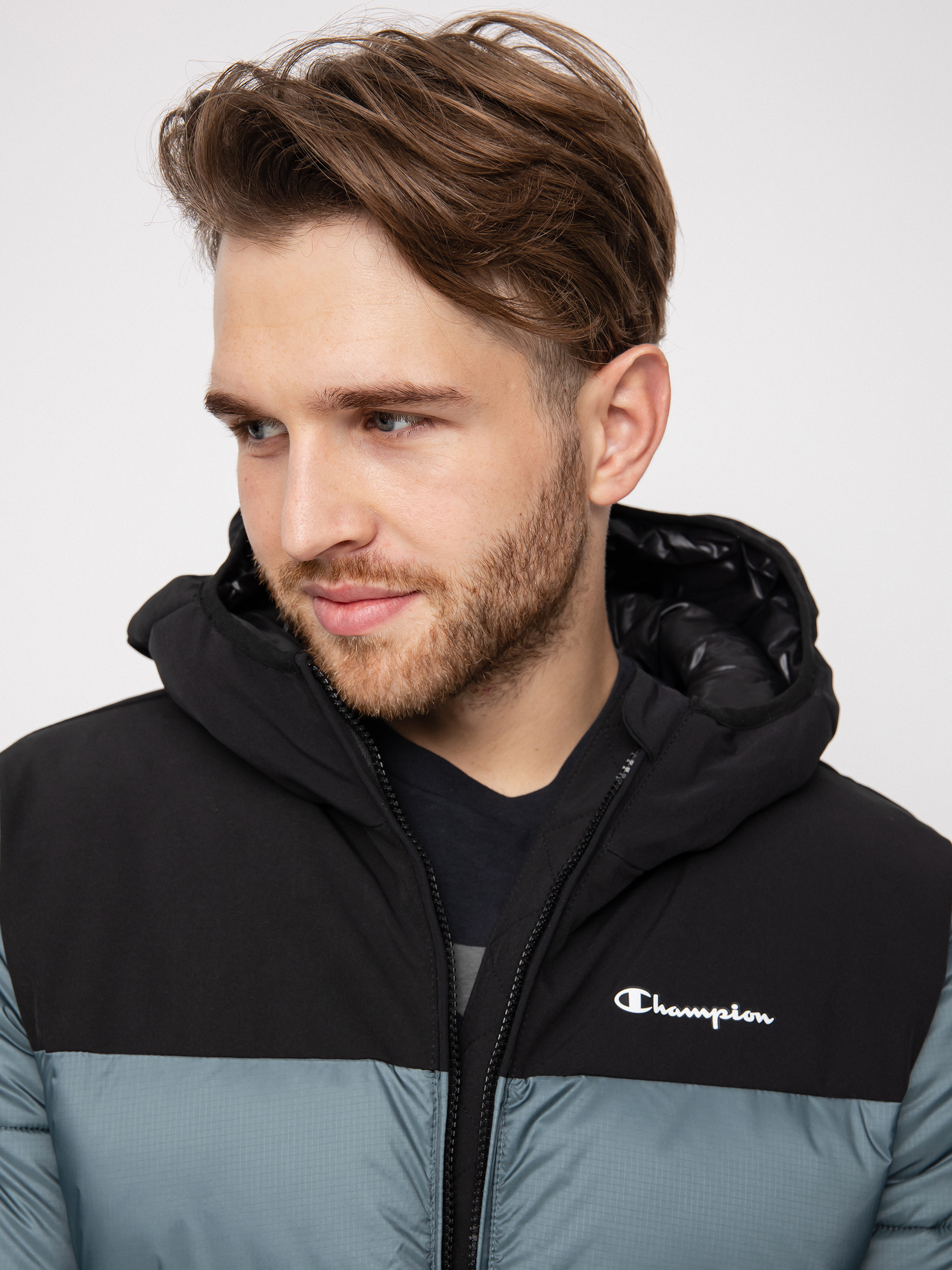 Bunda Champion Legacy Hooded Jacket 218080 (gpg/nbk)