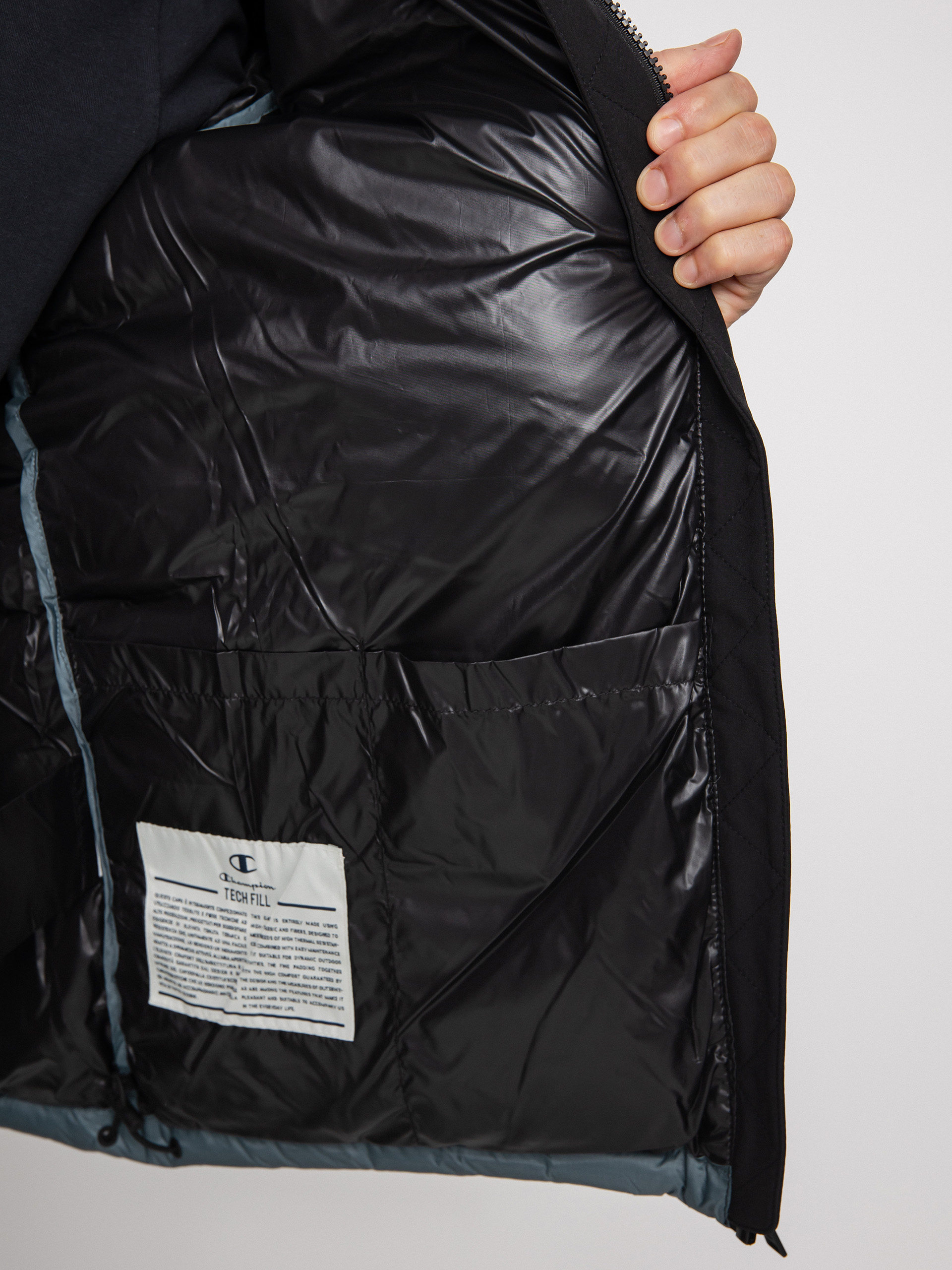 Bunda Champion Legacy Hooded Jacket 218080 (gpg/nbk)