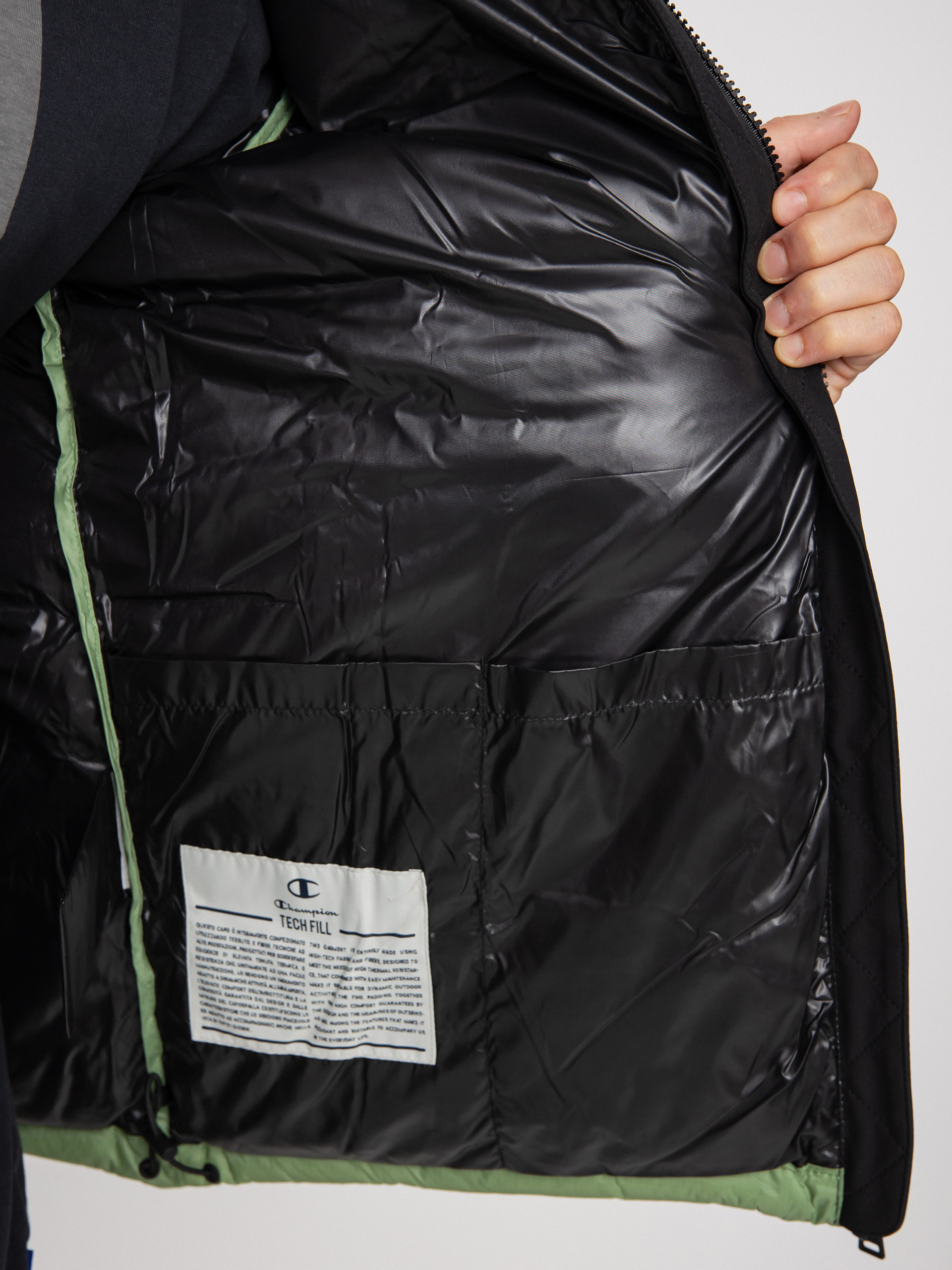 Bunda Champion Legacy Hooded Jacket 218080 (sgr/nbk)