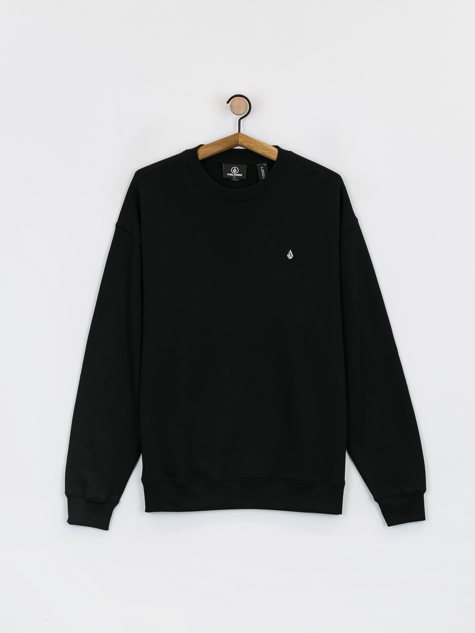 Mikina Volcom Single Stone Crew (black)