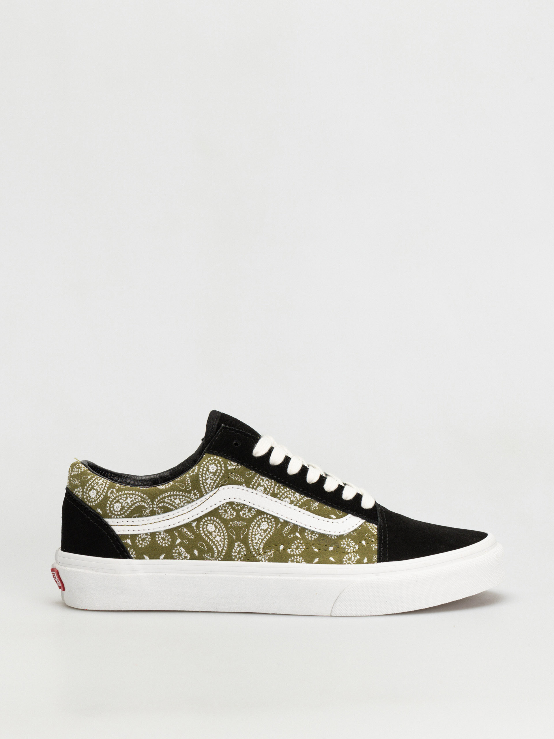 Topánky Vans Old Skool (paisley suede black/olive)
