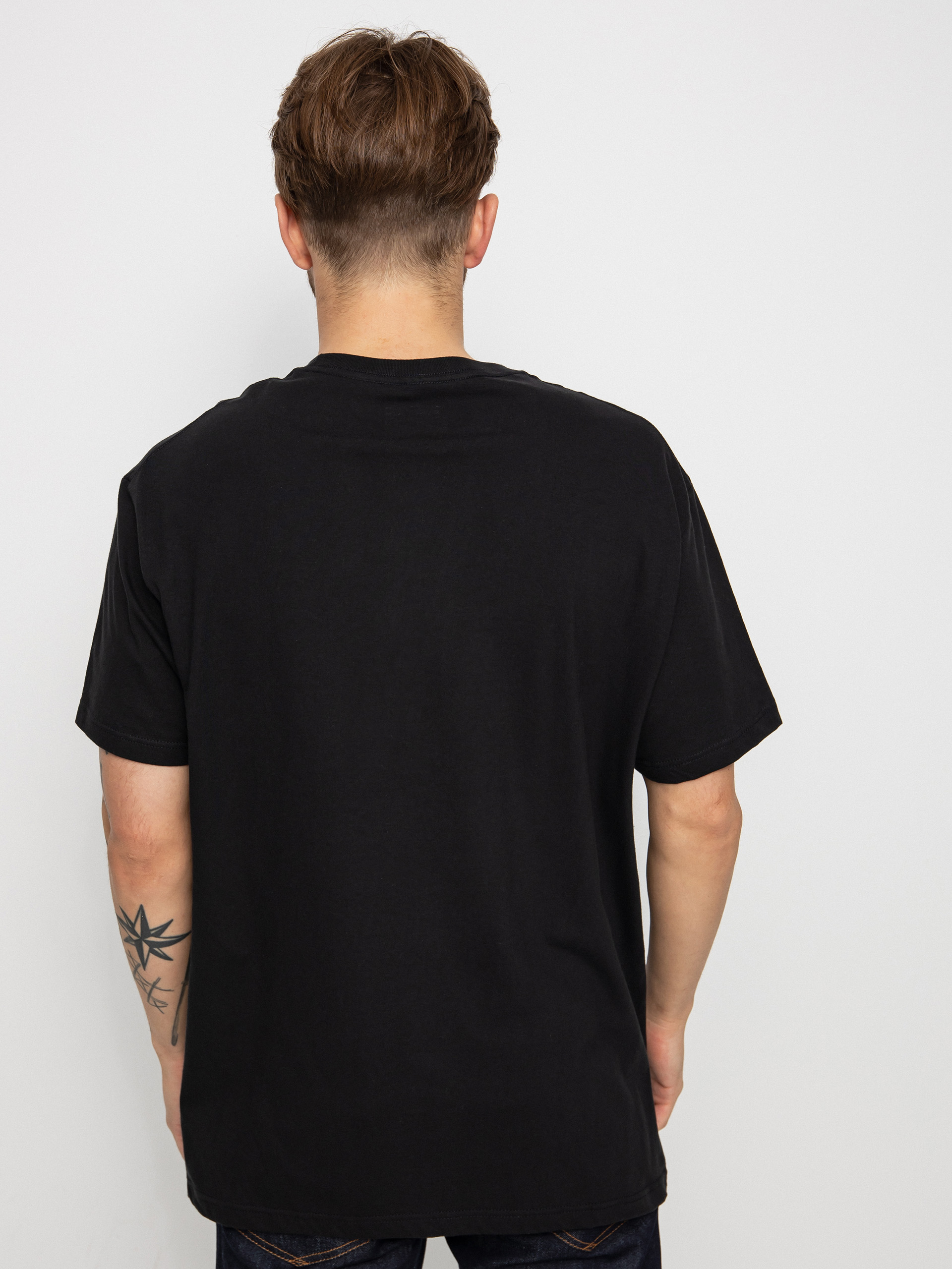 Tričko Etnies Crank Ss Tee (black/brown)