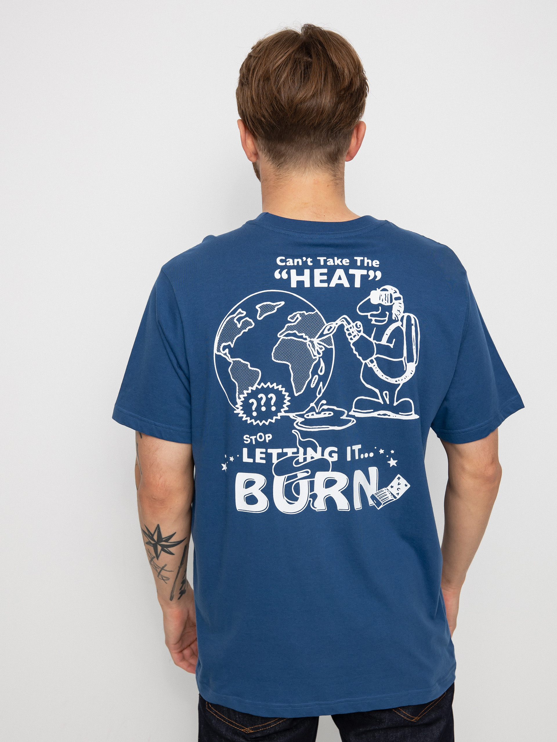 Tričko RVCA The Heat (royal)