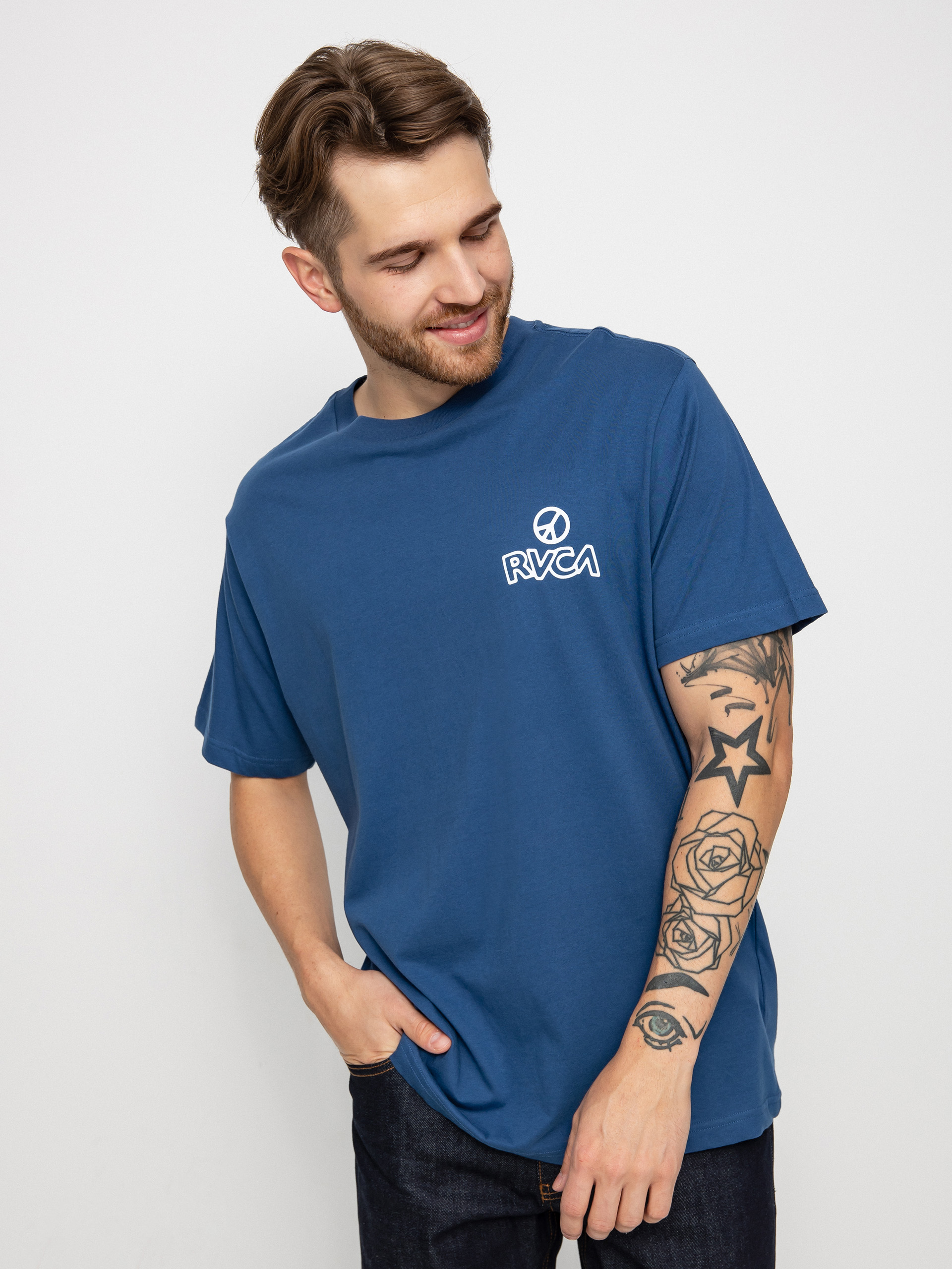 Tričko RVCA The Heat (royal)