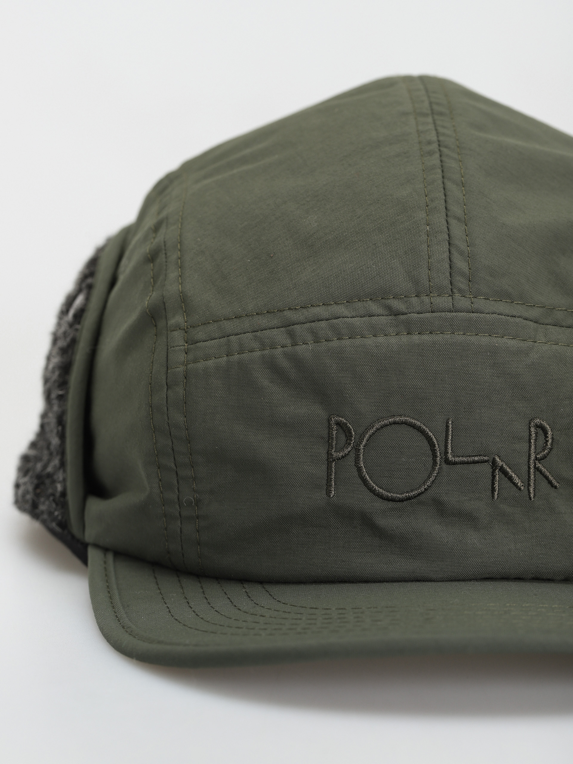 Šiltovka Polar Skate Sherpa Flap Cap (army green)
