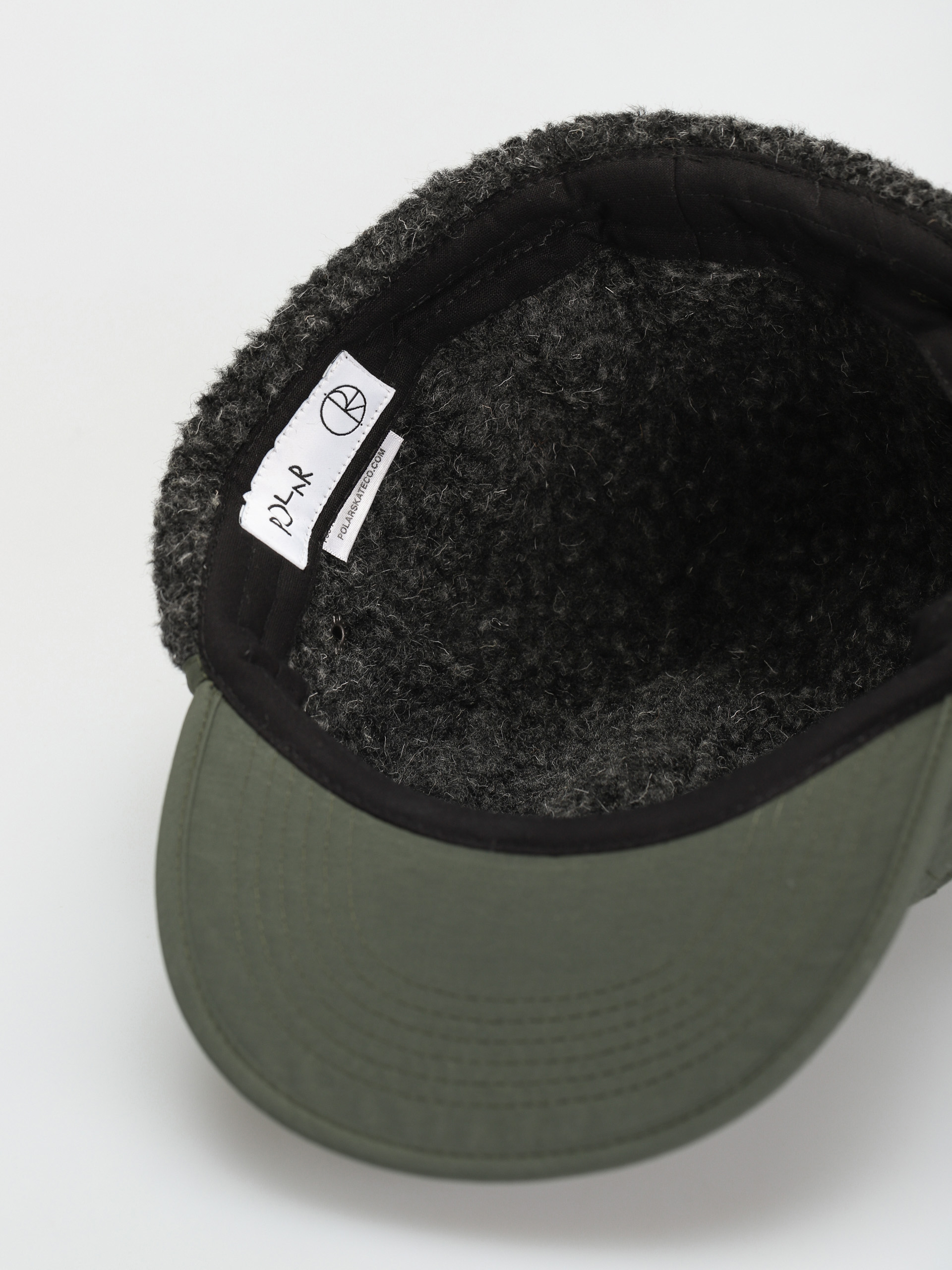 Šiltovka Polar Skate Sherpa Flap Cap (army green)