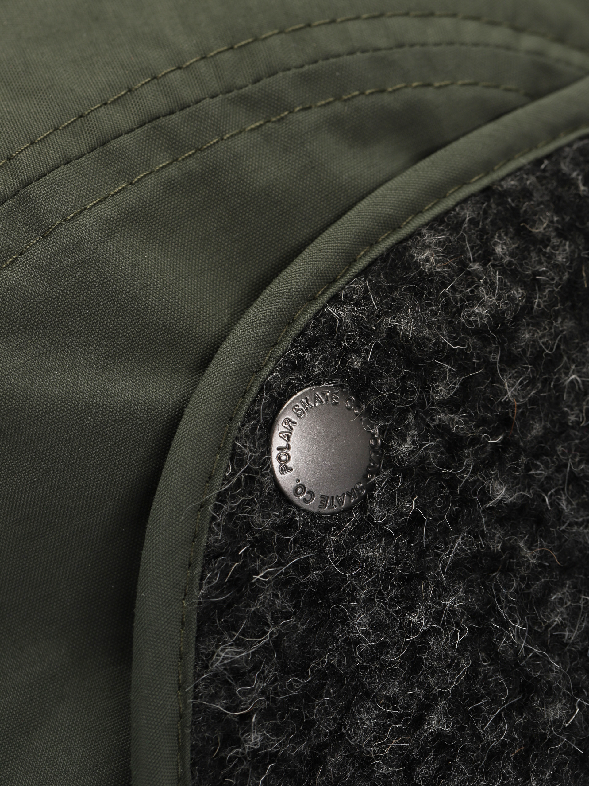 Šiltovka Polar Skate Sherpa Flap Cap (army green)