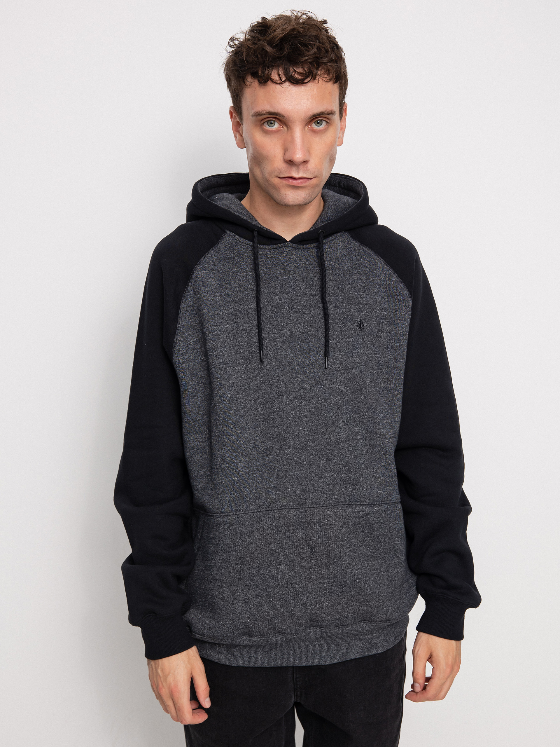 Mikina s kapucňou Volcom Homak HD (heather grey)