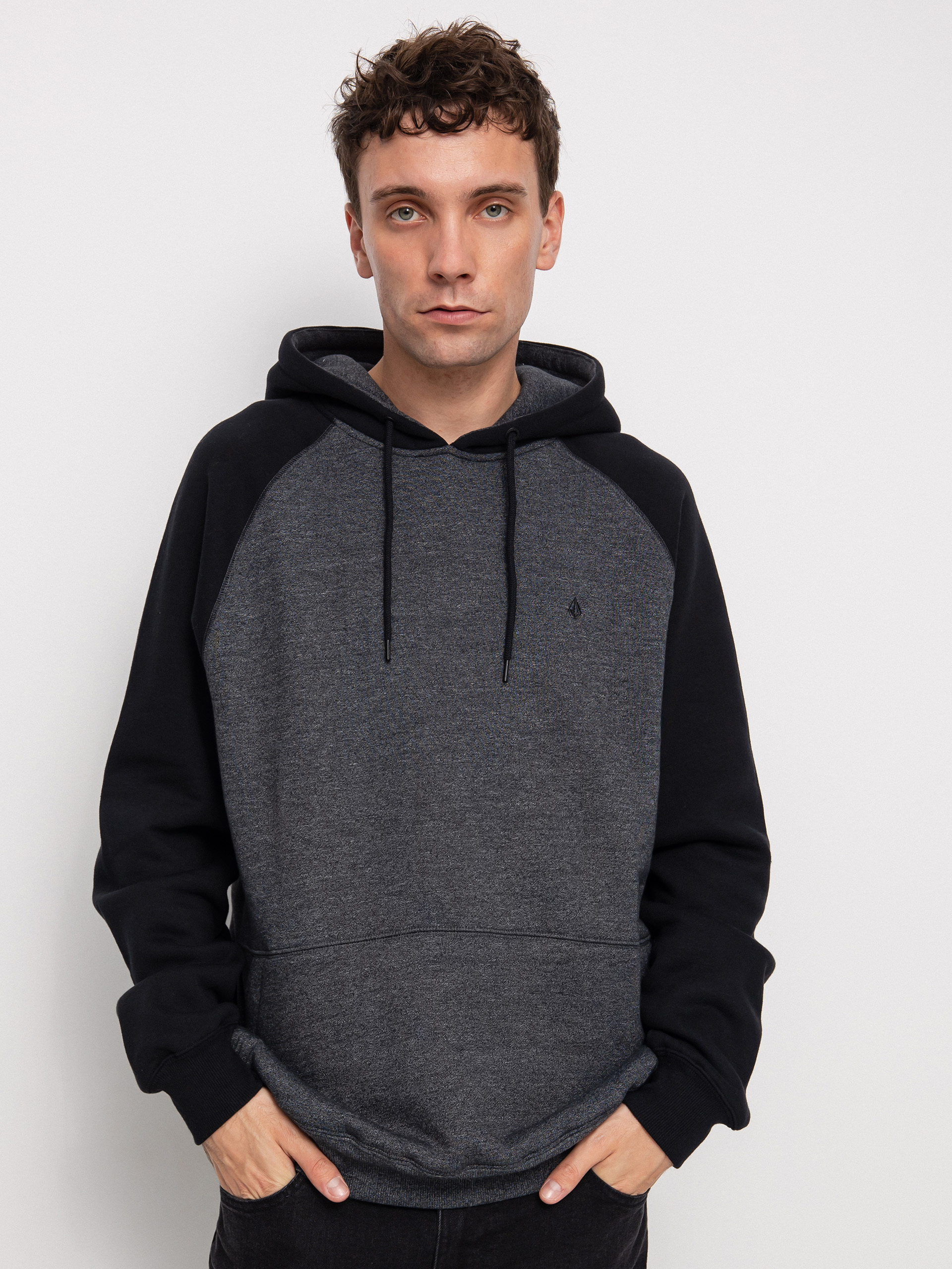 Mikina s kapucňou Volcom Homak HD (heather grey)