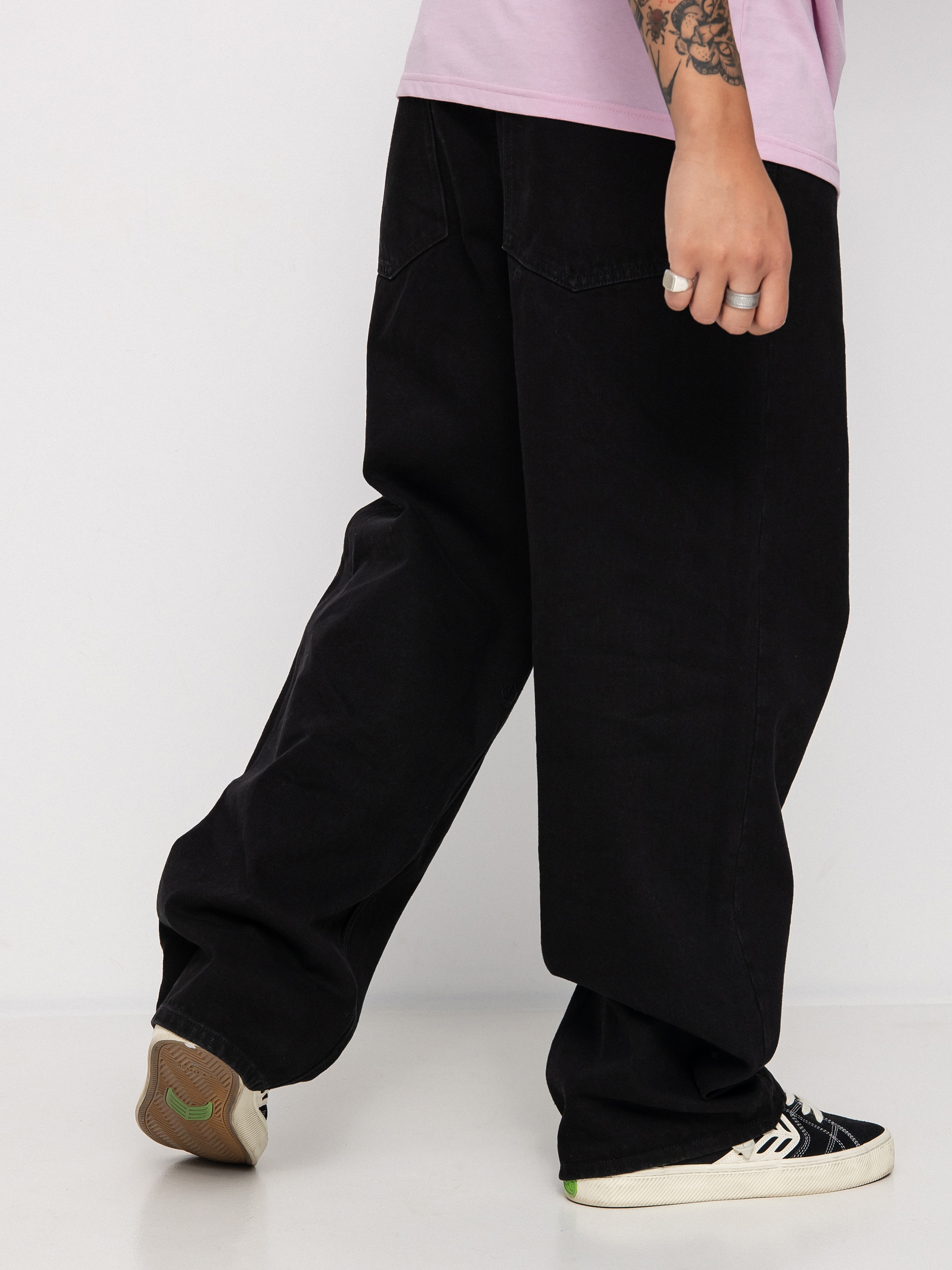 Nohavice Volcom Billow Denim (black)