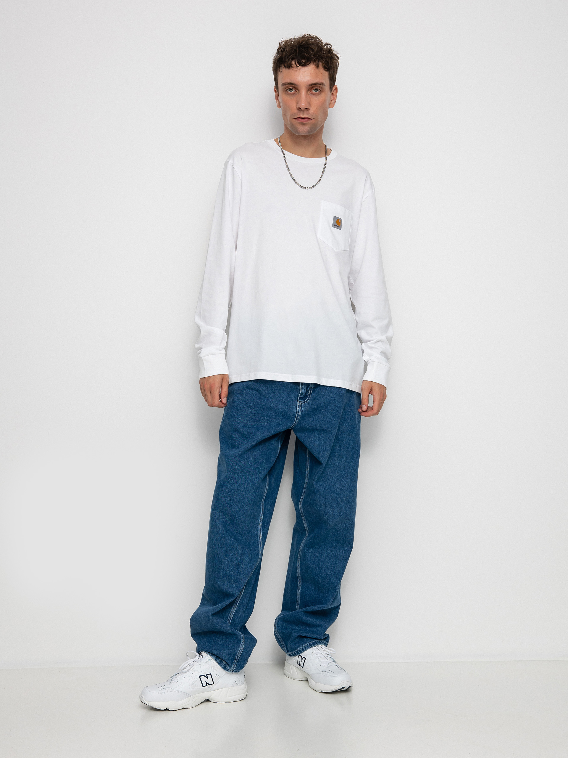 Triko Carhartt WIP Pocket (white)