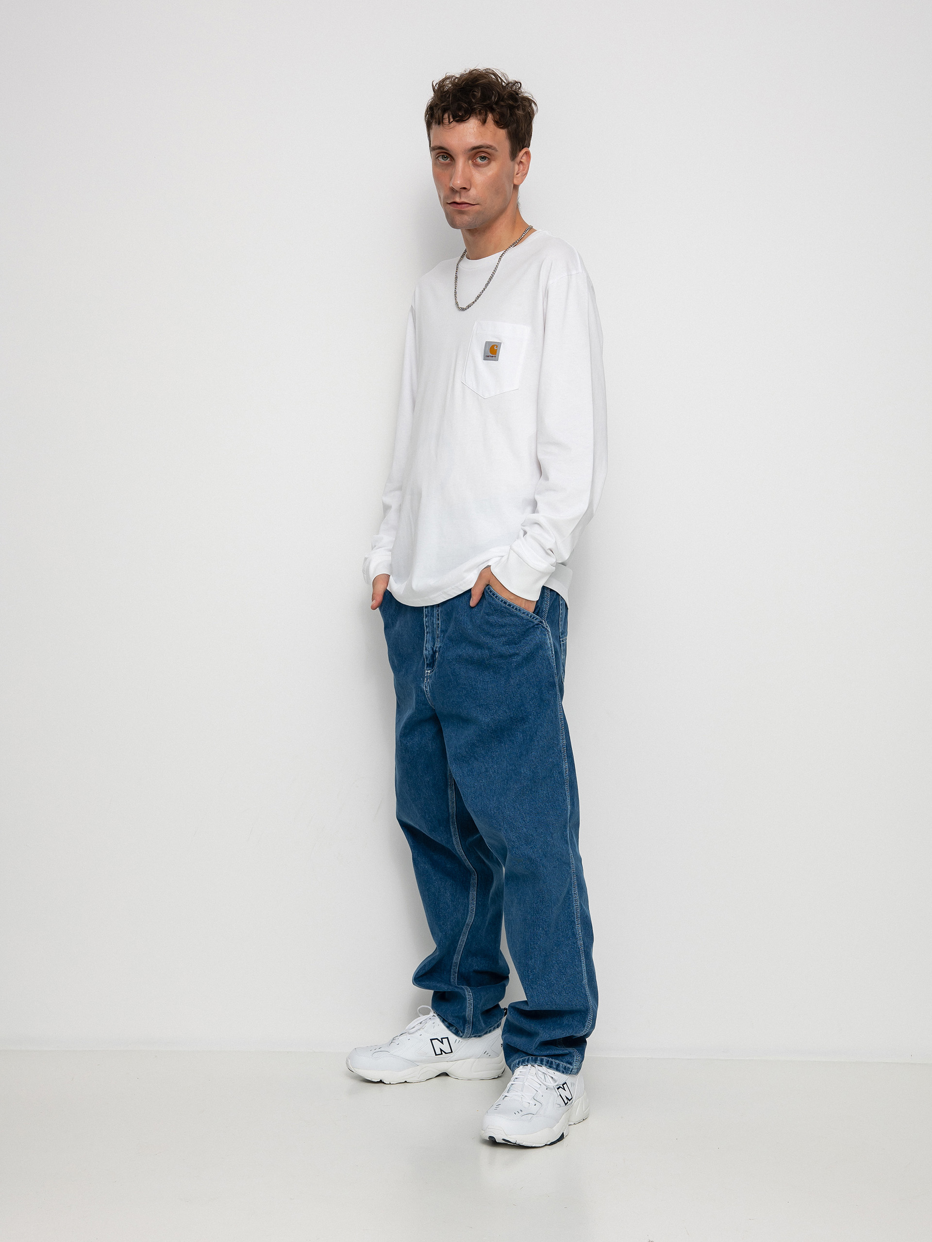 Triko Carhartt WIP Pocket (white)