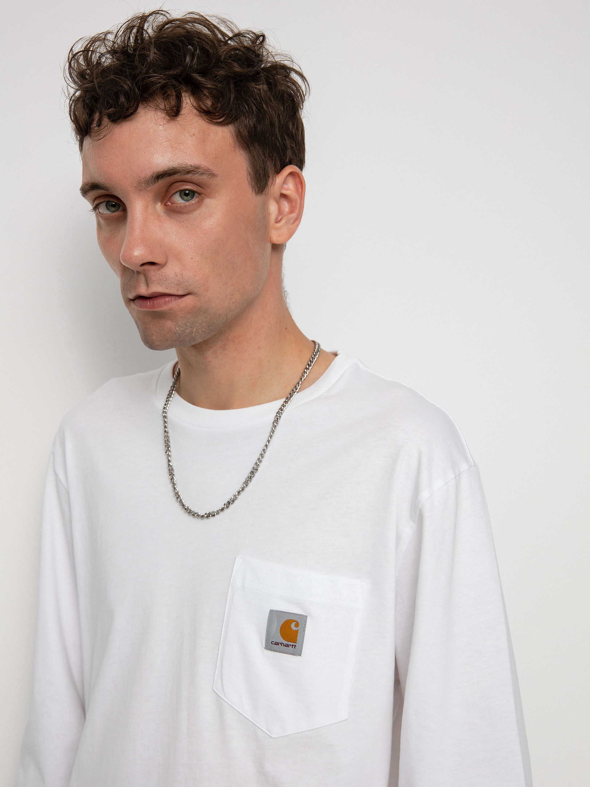 Triko Carhartt WIP Pocket (white)