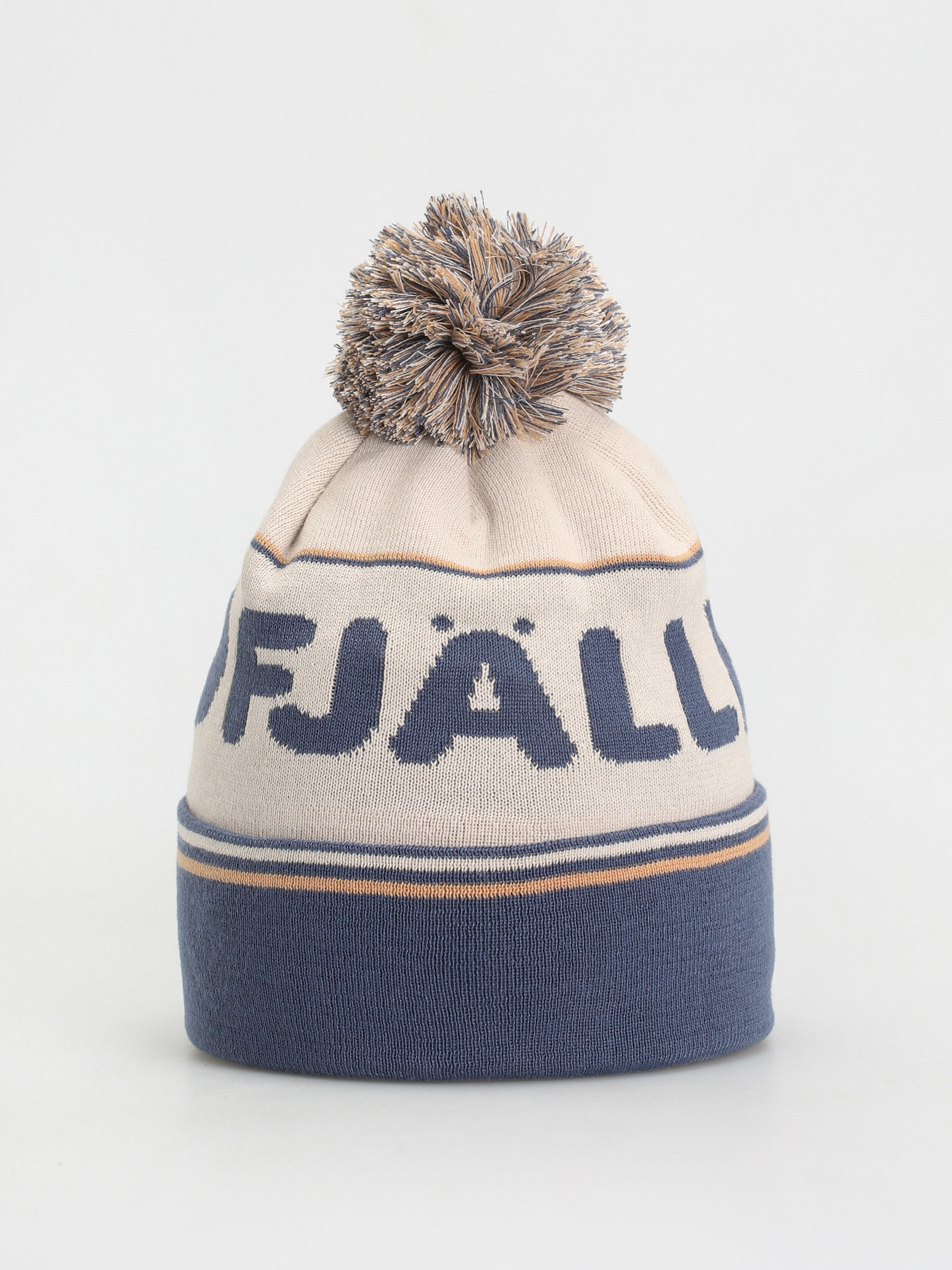 Čiapka Fjallraven Pom Hat (chalk white/indigo blue)