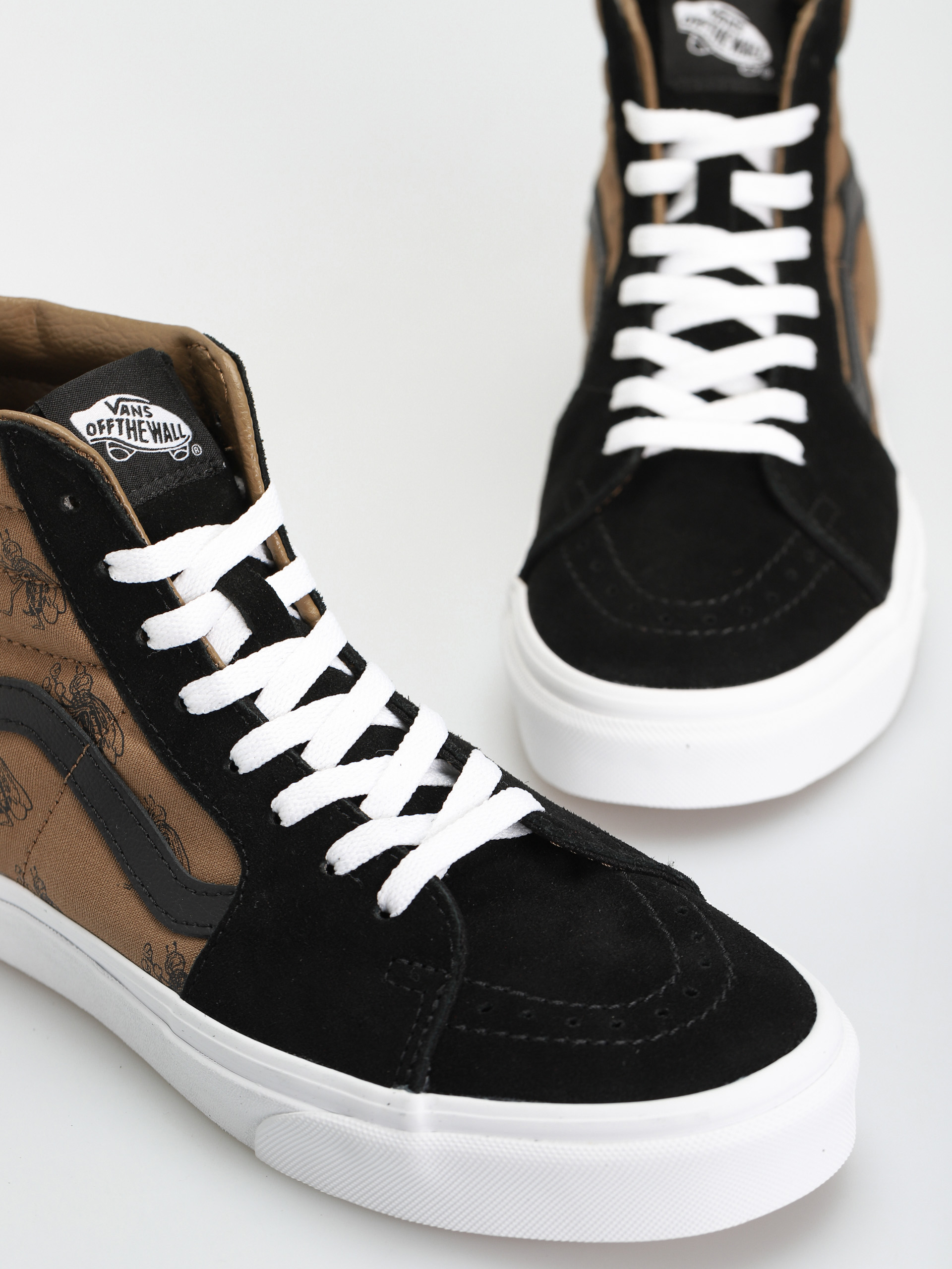 Topánky Vans Sk8 Hi (check research black/brown)