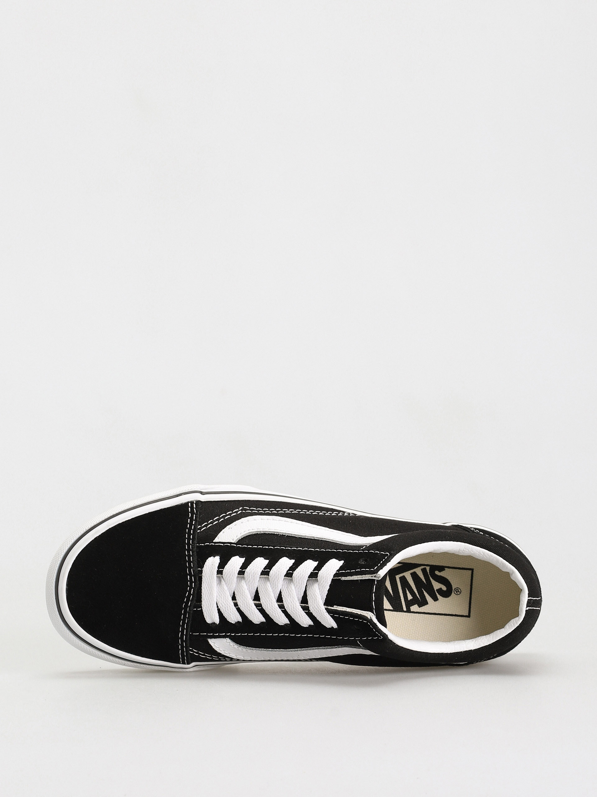 Topánky Vans Old Skool Stackform (suede/canvas black/true white)