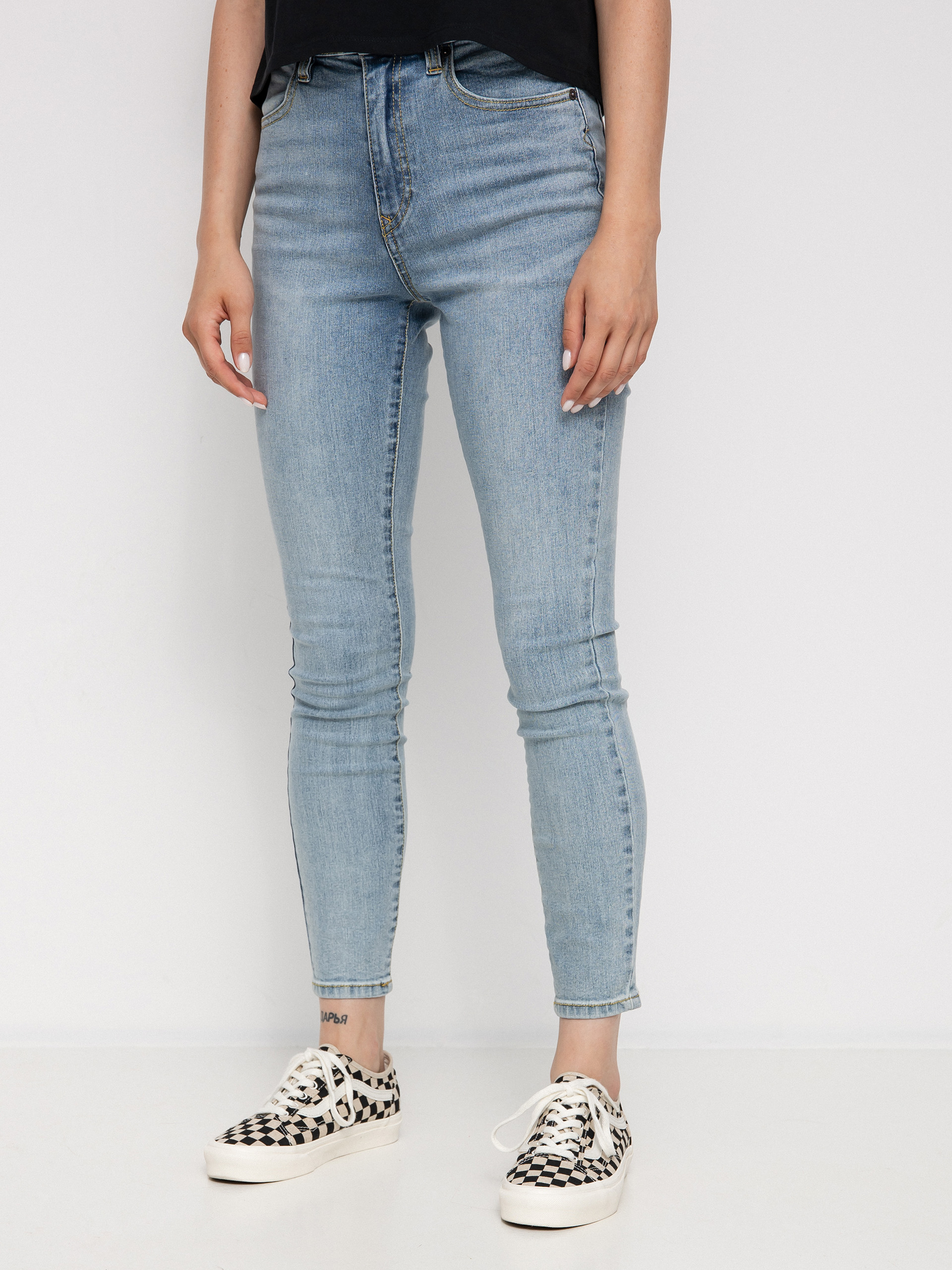 Nohavice Volcom Liberator High Rise Wmn (retro blue)