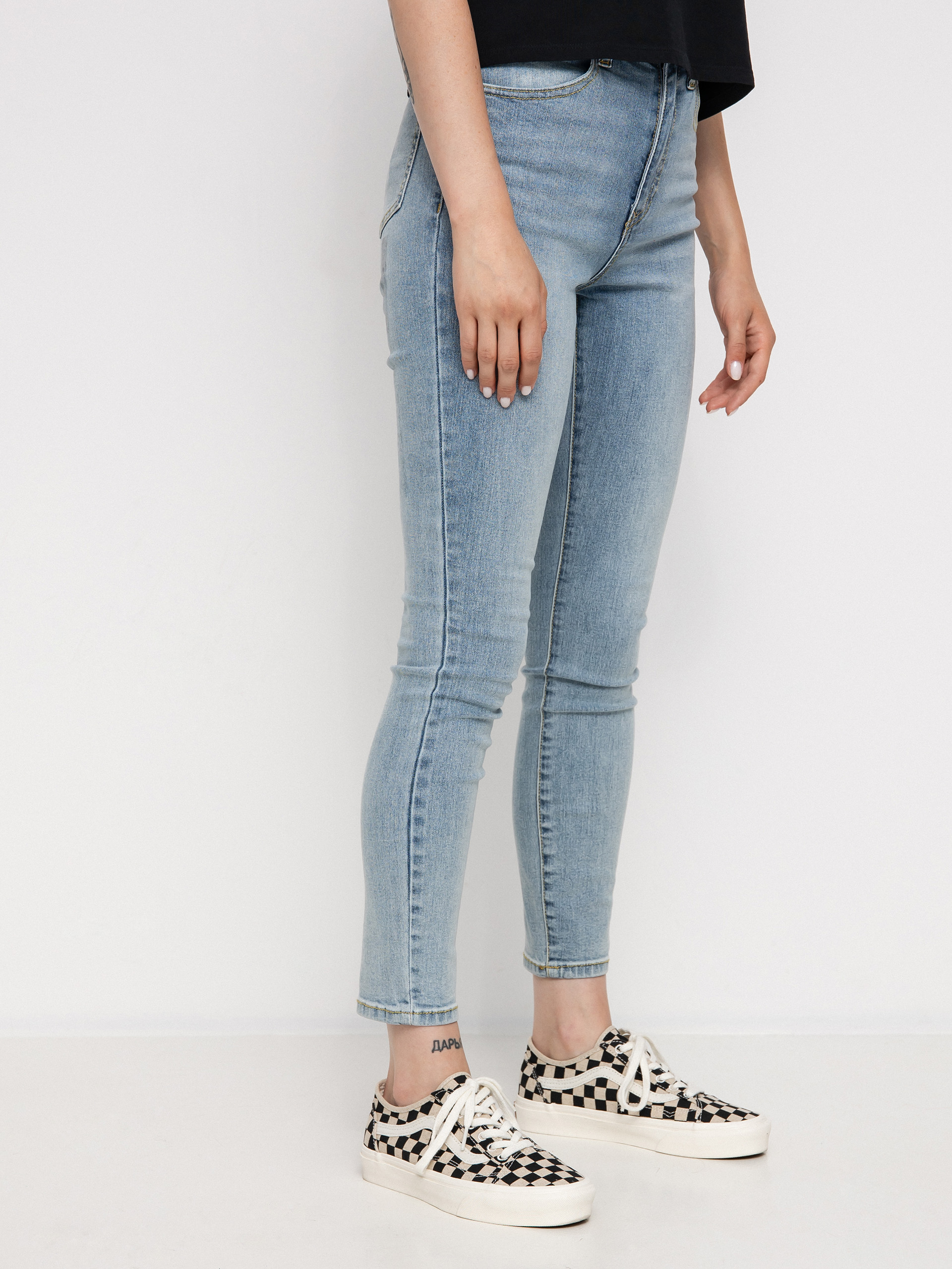 Nohavice Volcom Liberator High Rise Wmn (retro blue)