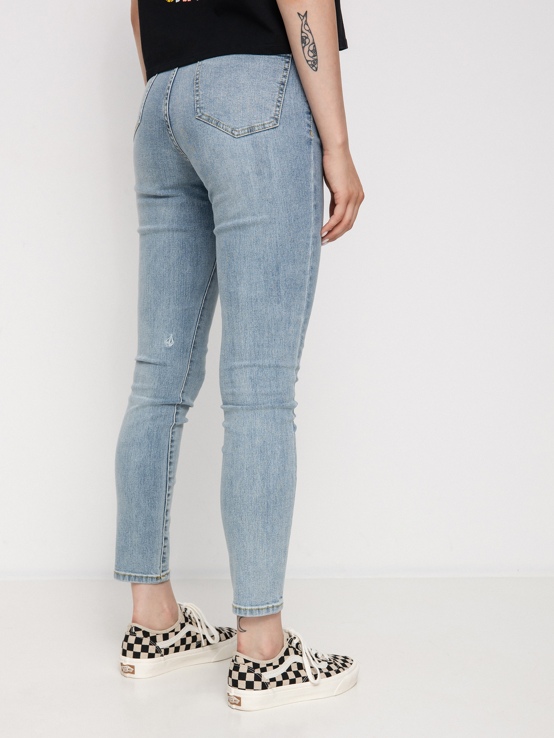 Nohavice Volcom Liberator High Rise Wmn (retro blue)