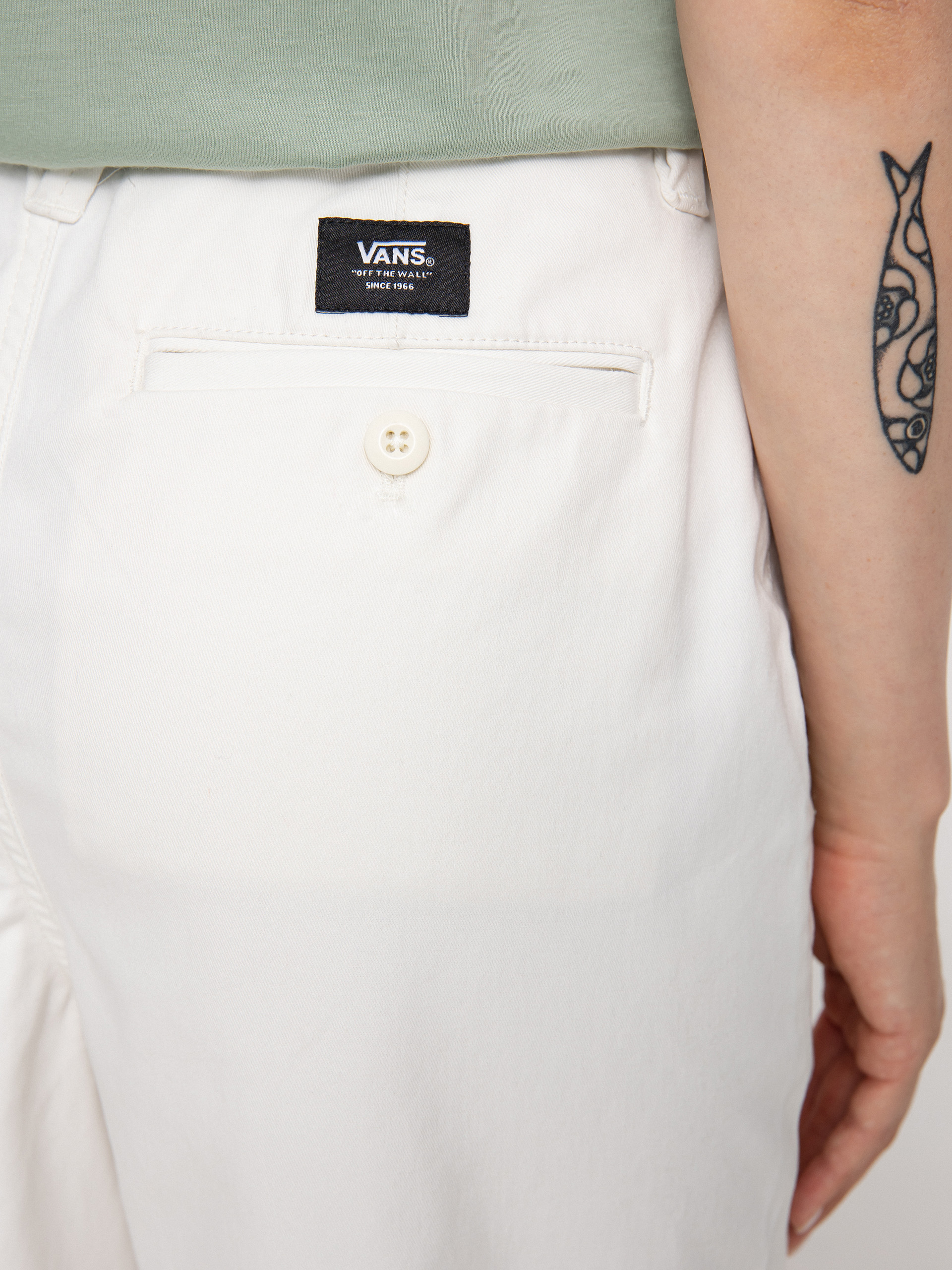 Nohavice Vans Authentic Chino Wmn (authentic marshmallow)