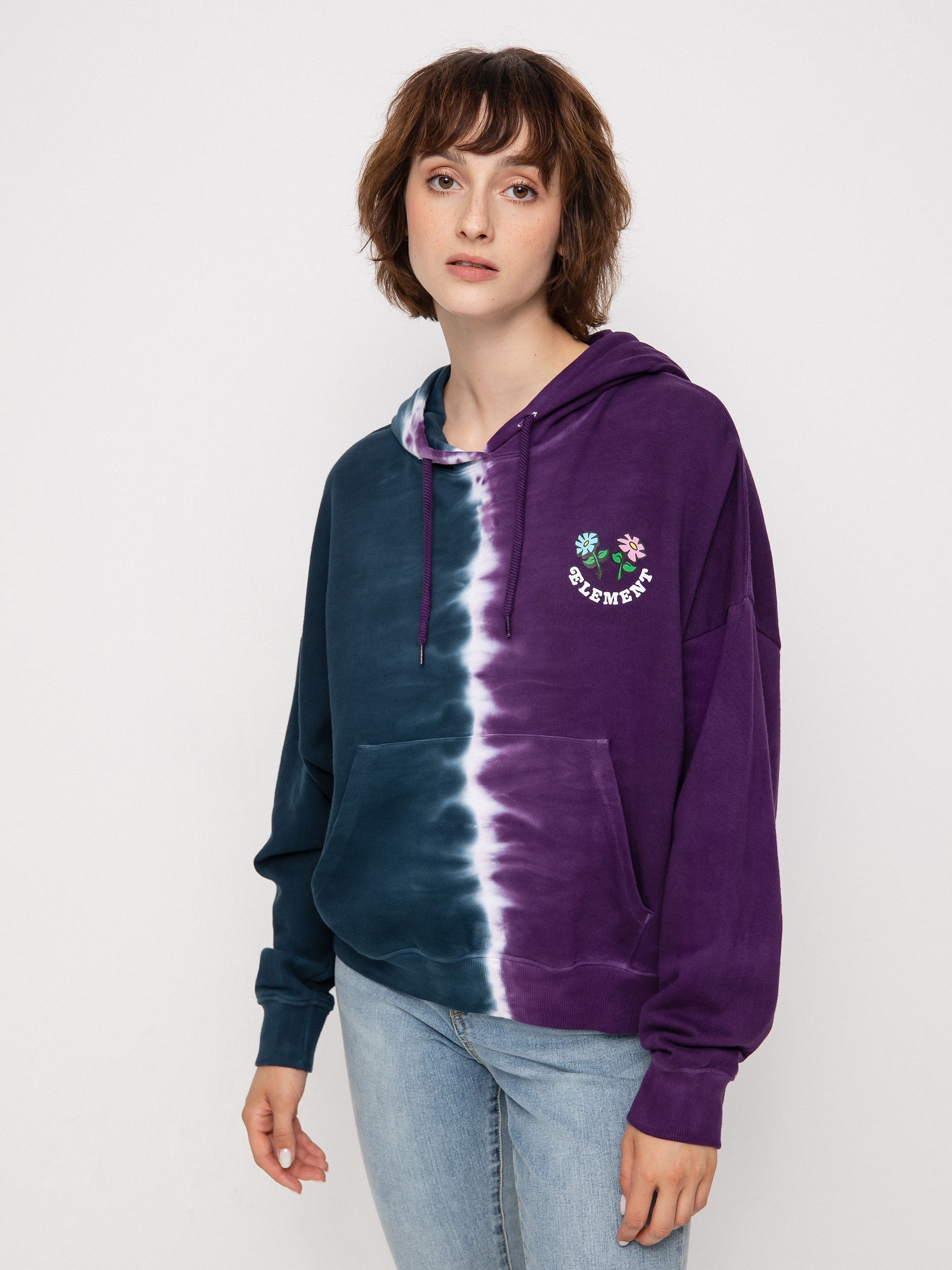 Mikina s kapucňou Element Smile Tie Dye HD Wmn (vertical dye)