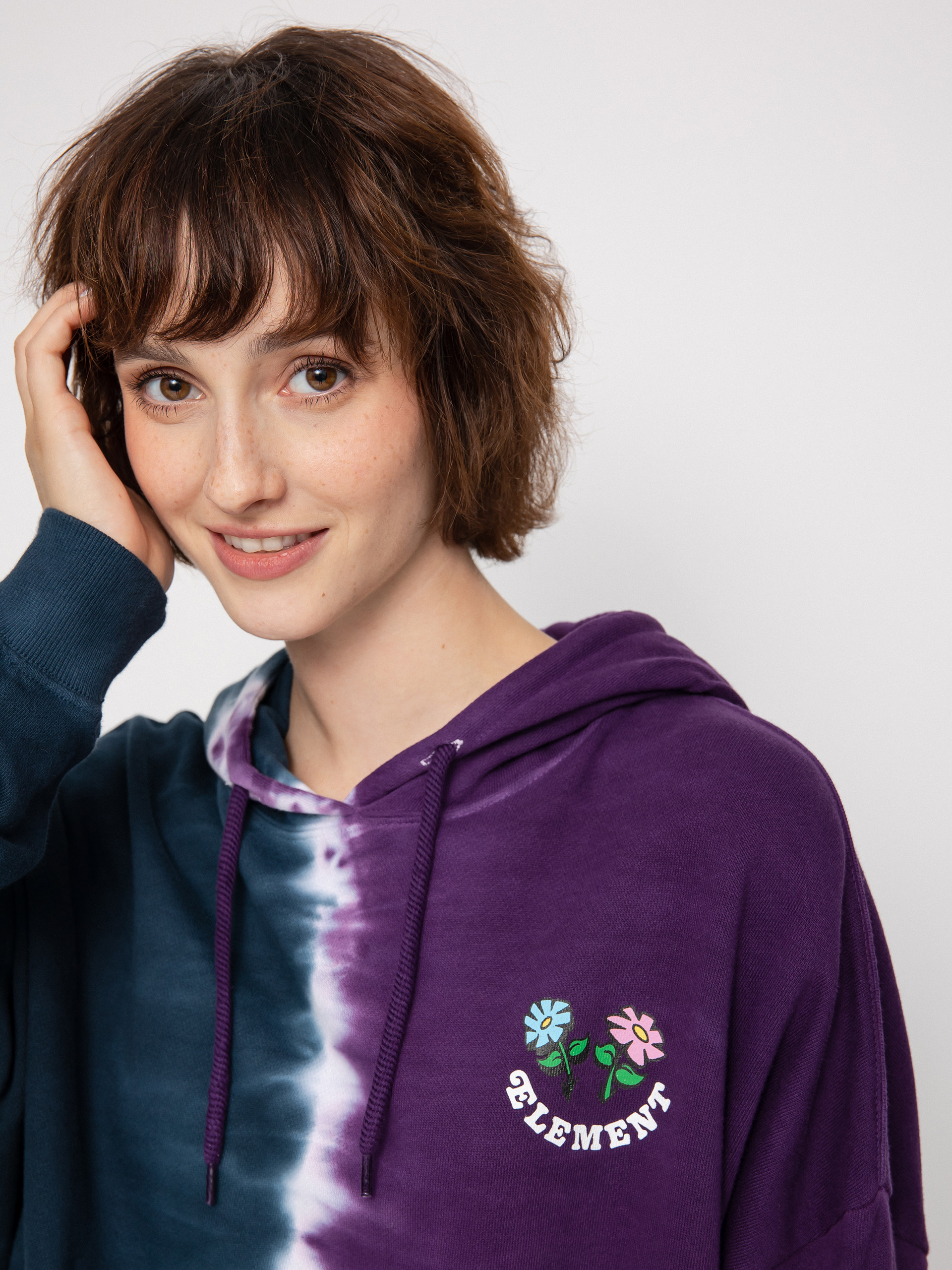 Mikina s kapucňou Element Smile Tie Dye HD Wmn (vertical dye)