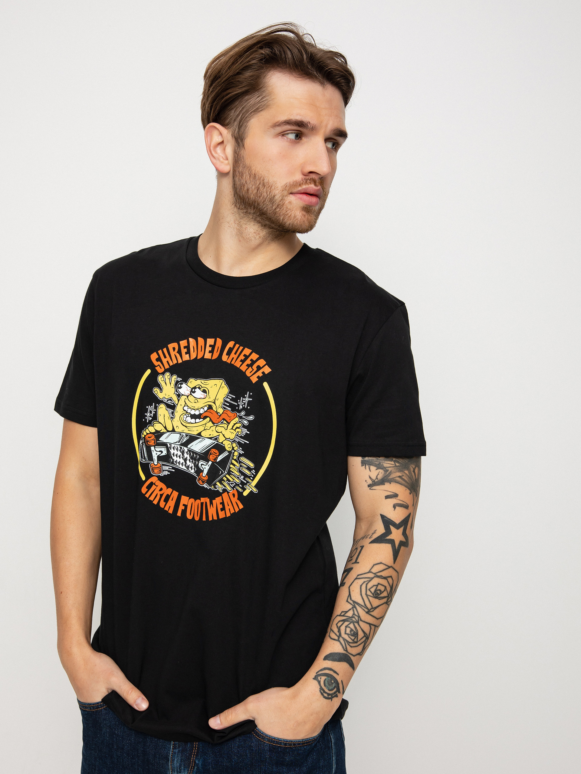 Tričko Circa Shredded Cheese (black)