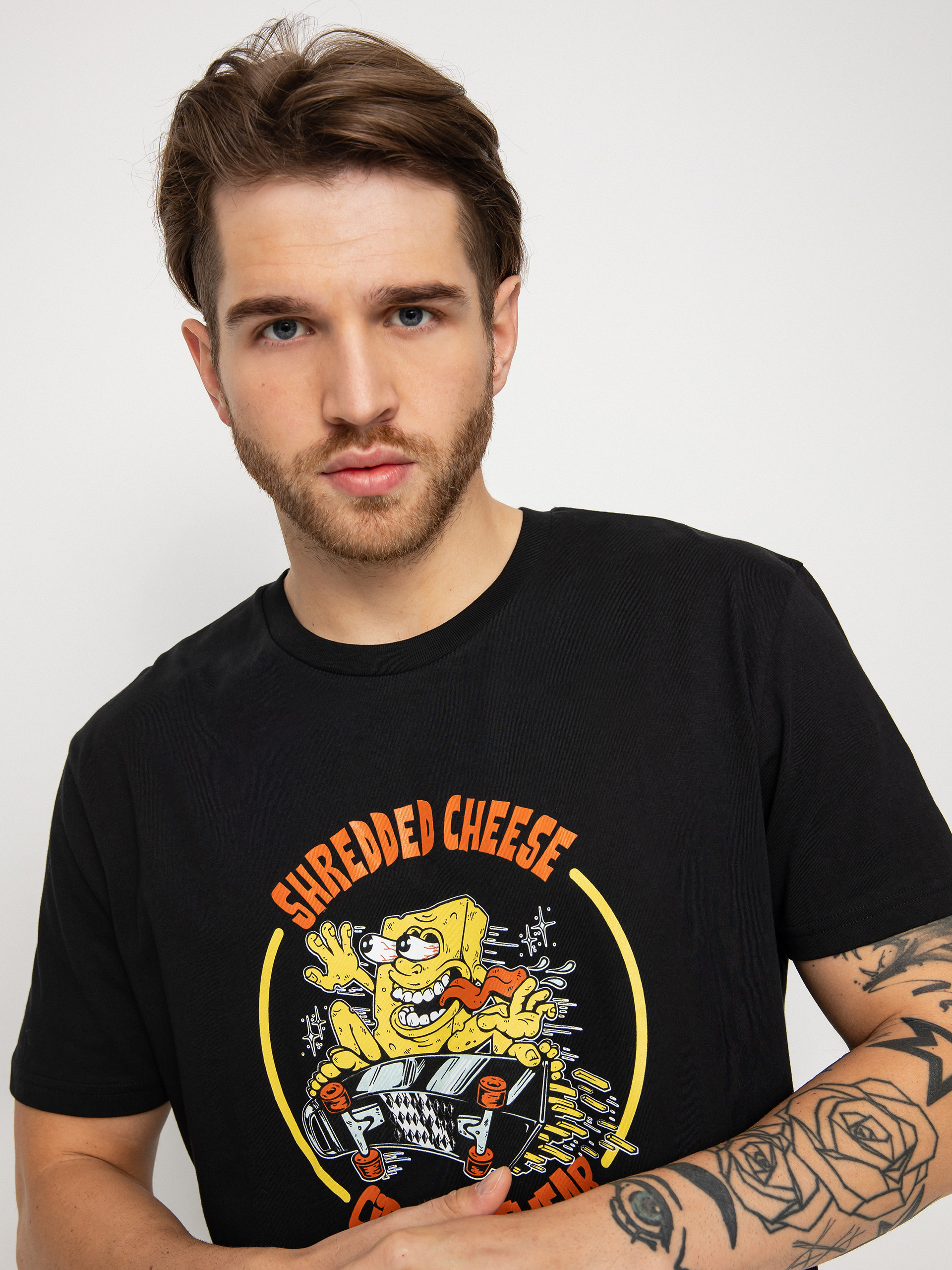 Tričko Circa Shredded Cheese (black)