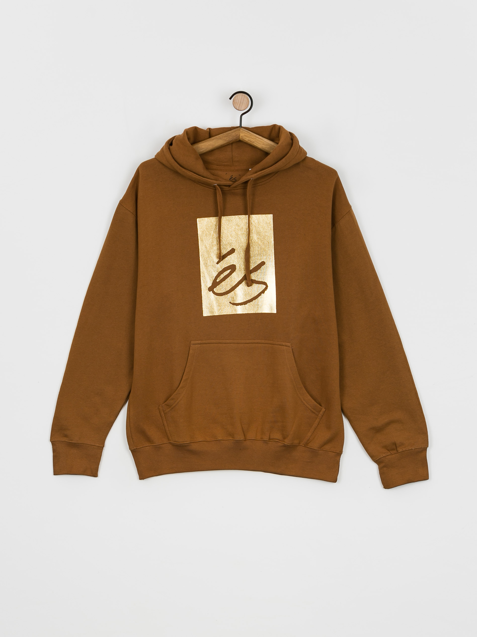 Mikina s kapucňou eS Main Block HD (brown)