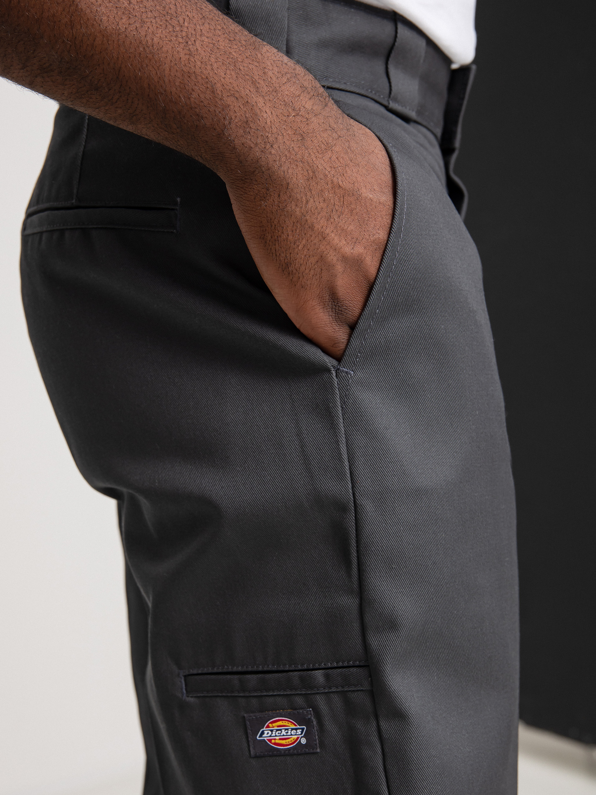 Nohavice Dickies Double Knee (charcoal grey)