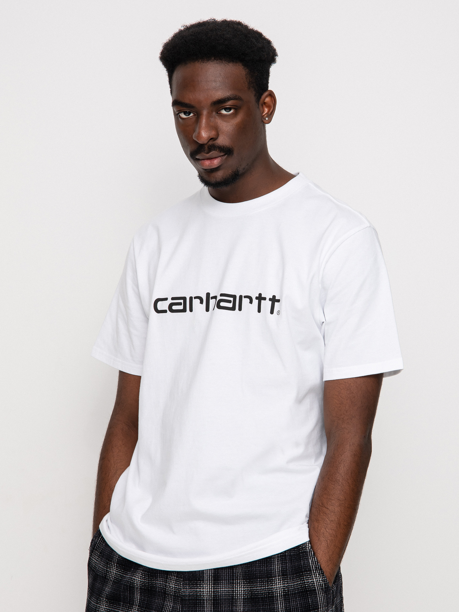 Tričko Carhartt WIP Script (white/black)