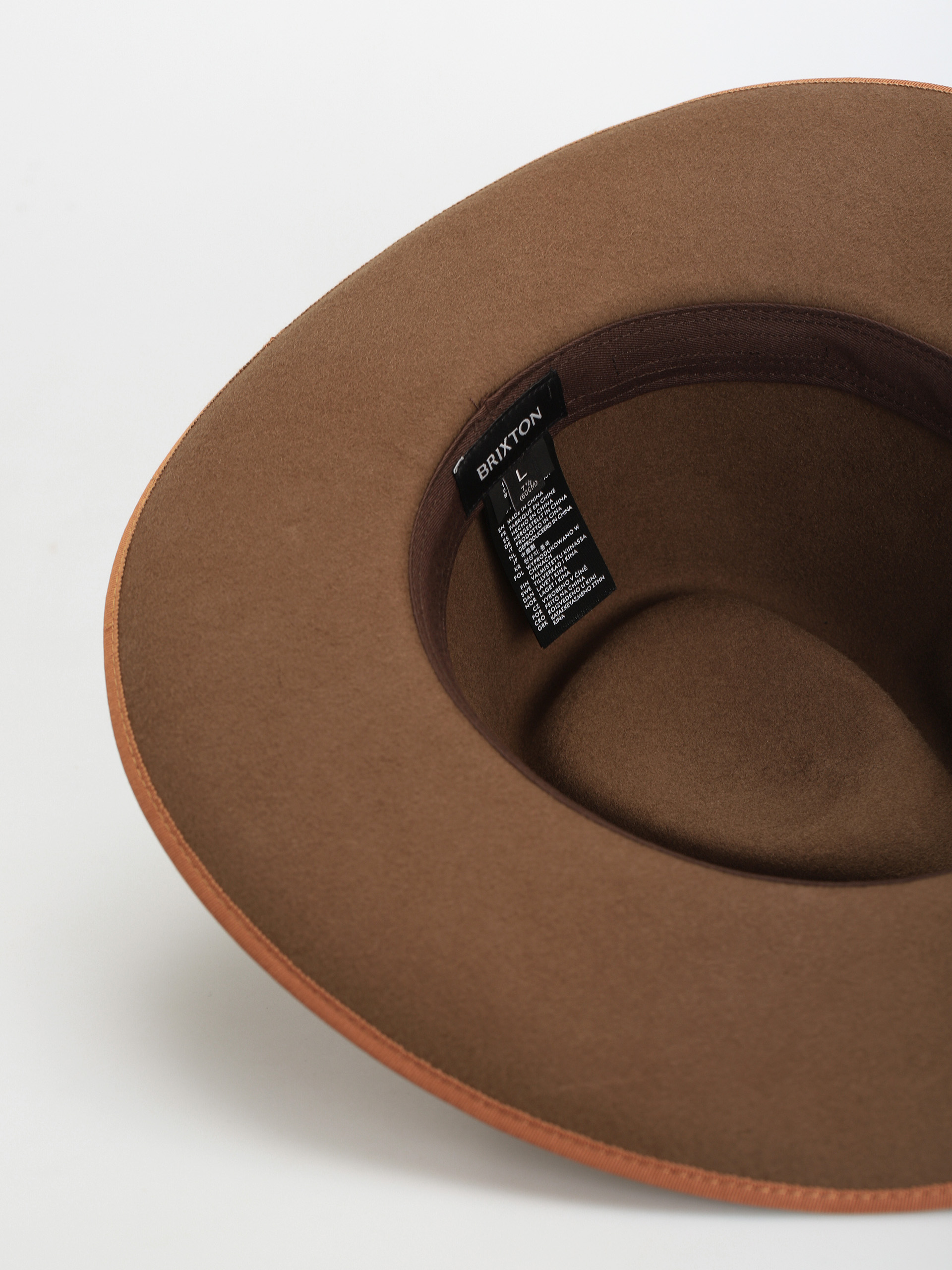 Klobúk Brixton Reno Fedora (desert palm)