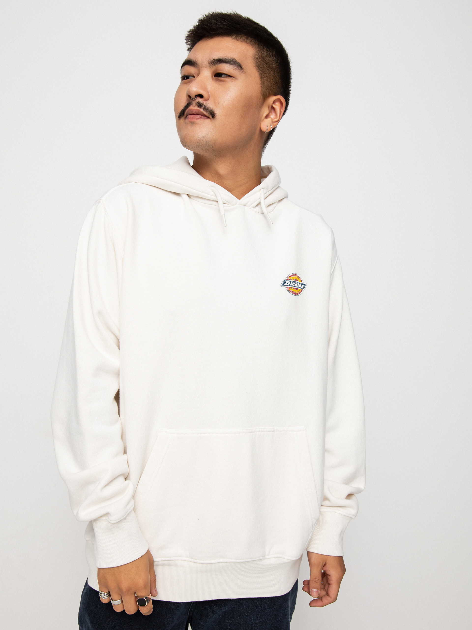 Mikina s kapucňou Dickies Icon Washed HD (ecru)