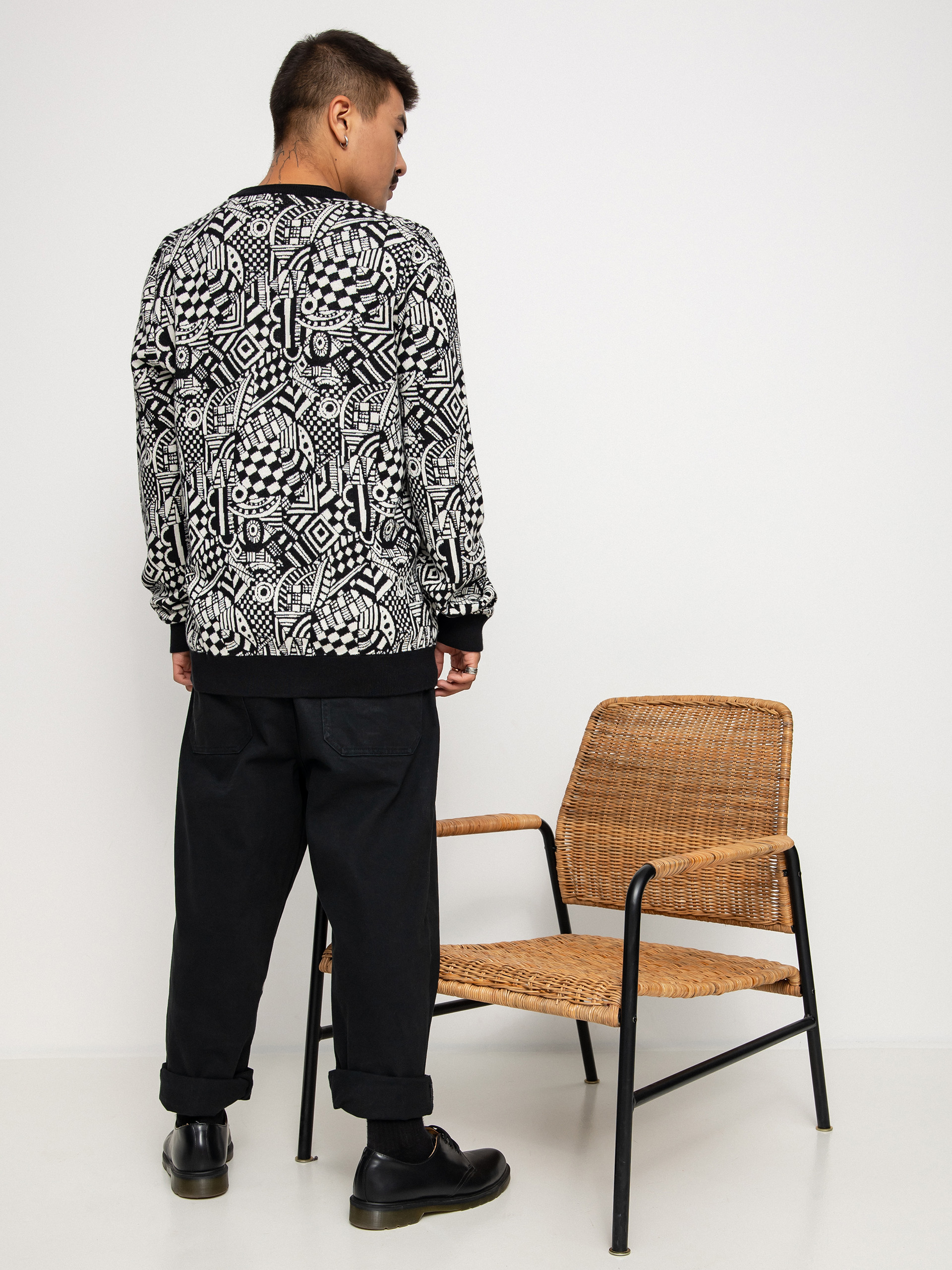 Sveter Iriedaily Crazy Fresh (black white)