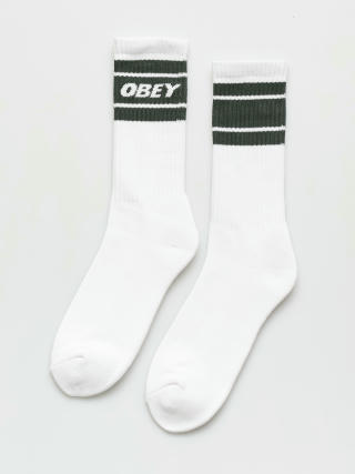 Ponožky OBEY Cooper II (white/dark cedar)