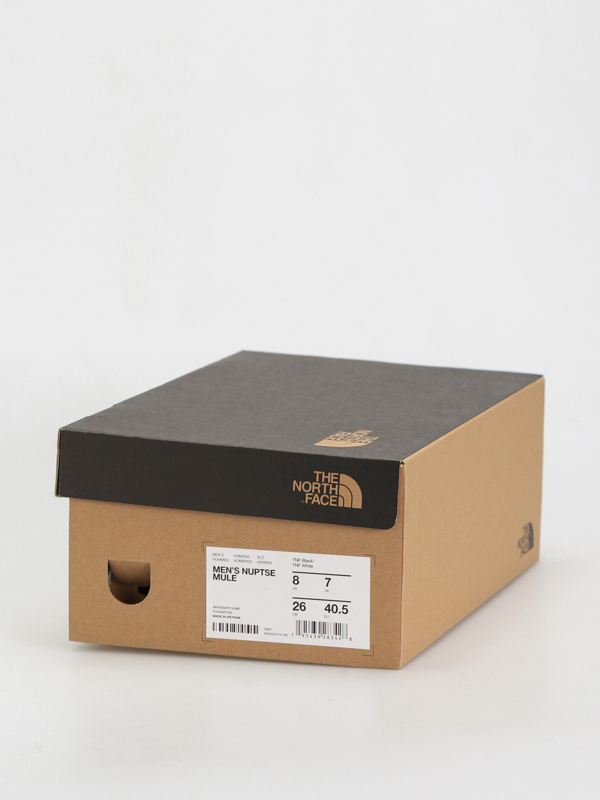 Topánky The North Face Nuptse Mule (tnf black/tnf white)