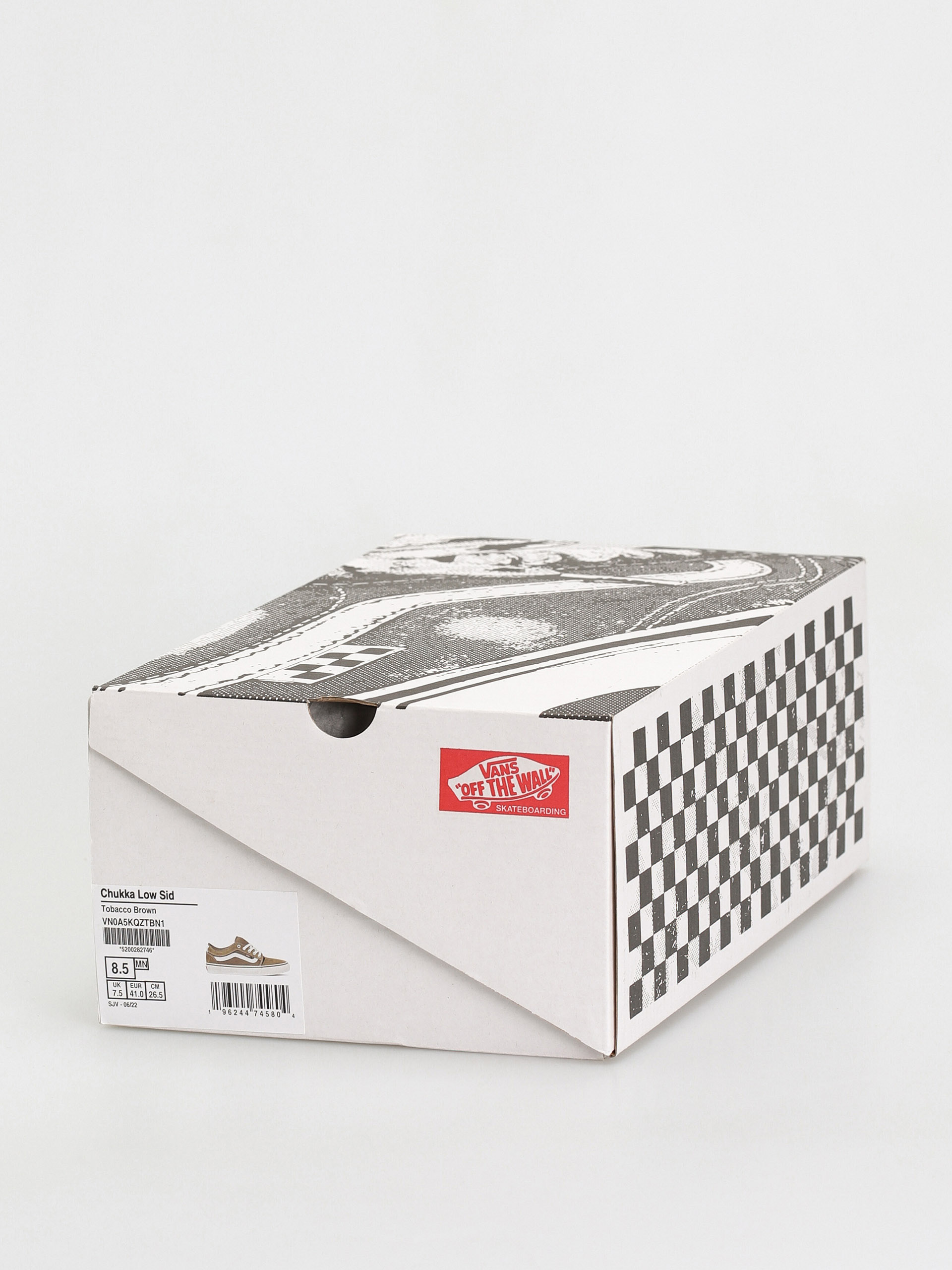 Topánky Vans Chukka Low Sidestripe biela, hnedá (tobacco brown)