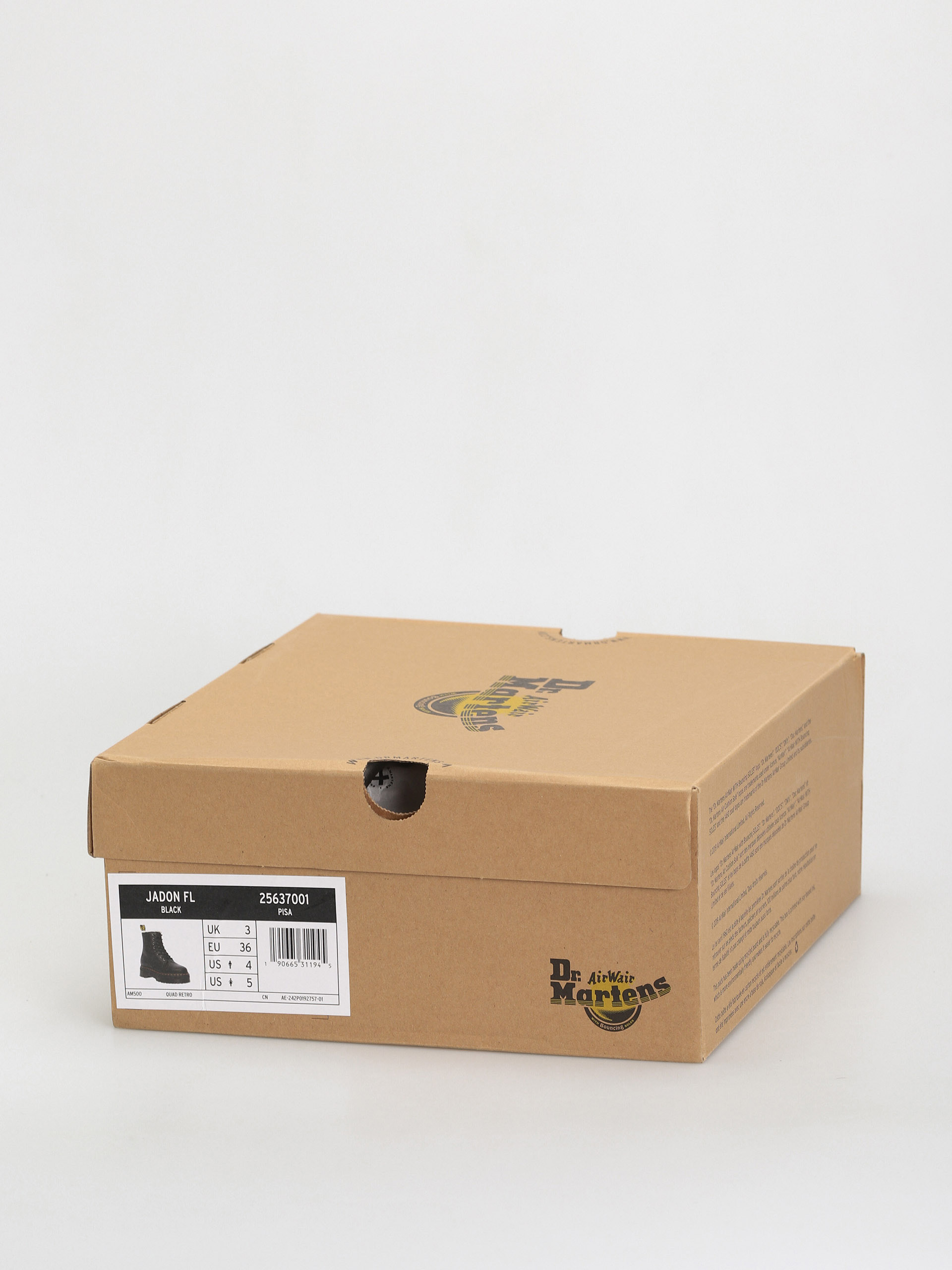 Topánky Dr. Martens Jadon FL Wmn (black pisa natural em toby 900g)