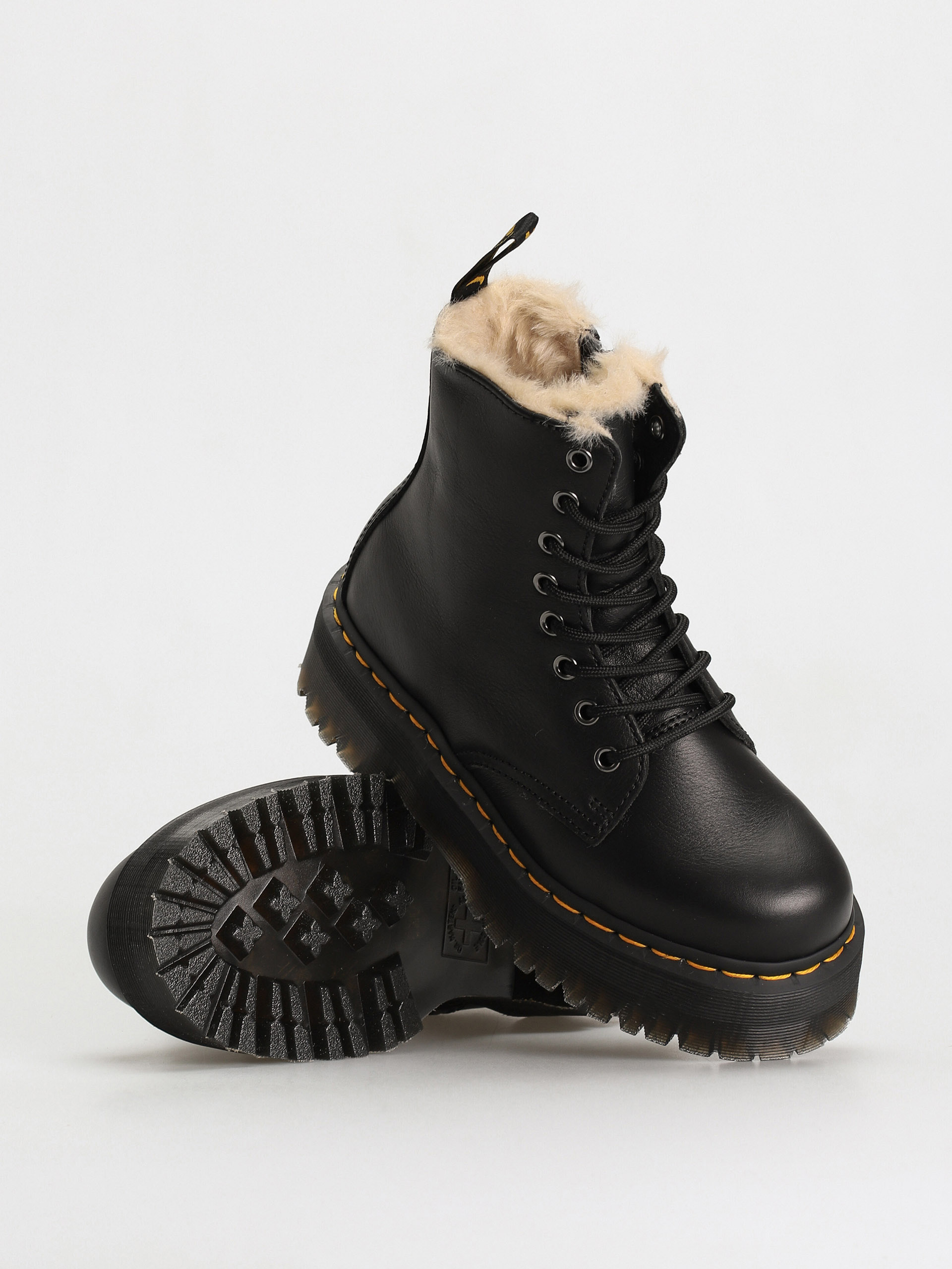 Topánky Dr. Martens Jadon FL Wmn (black pisa natural em toby 900g)