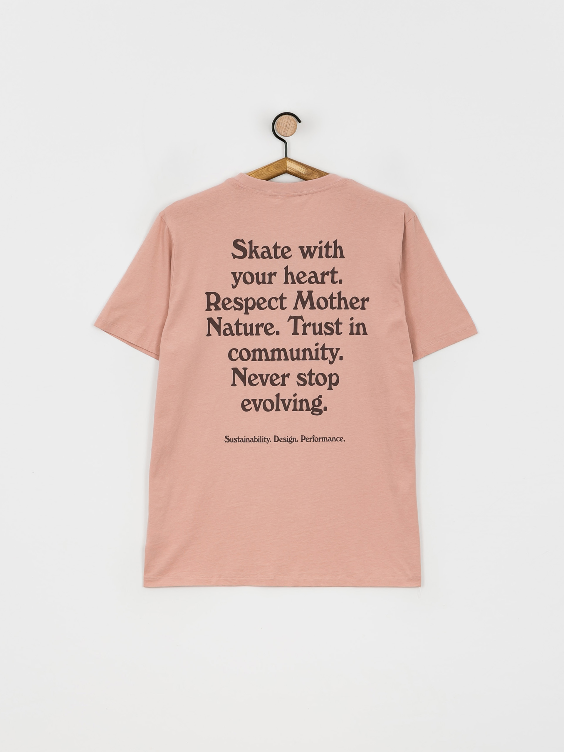 Tričko Cariuma Skate with your Heart (rose)