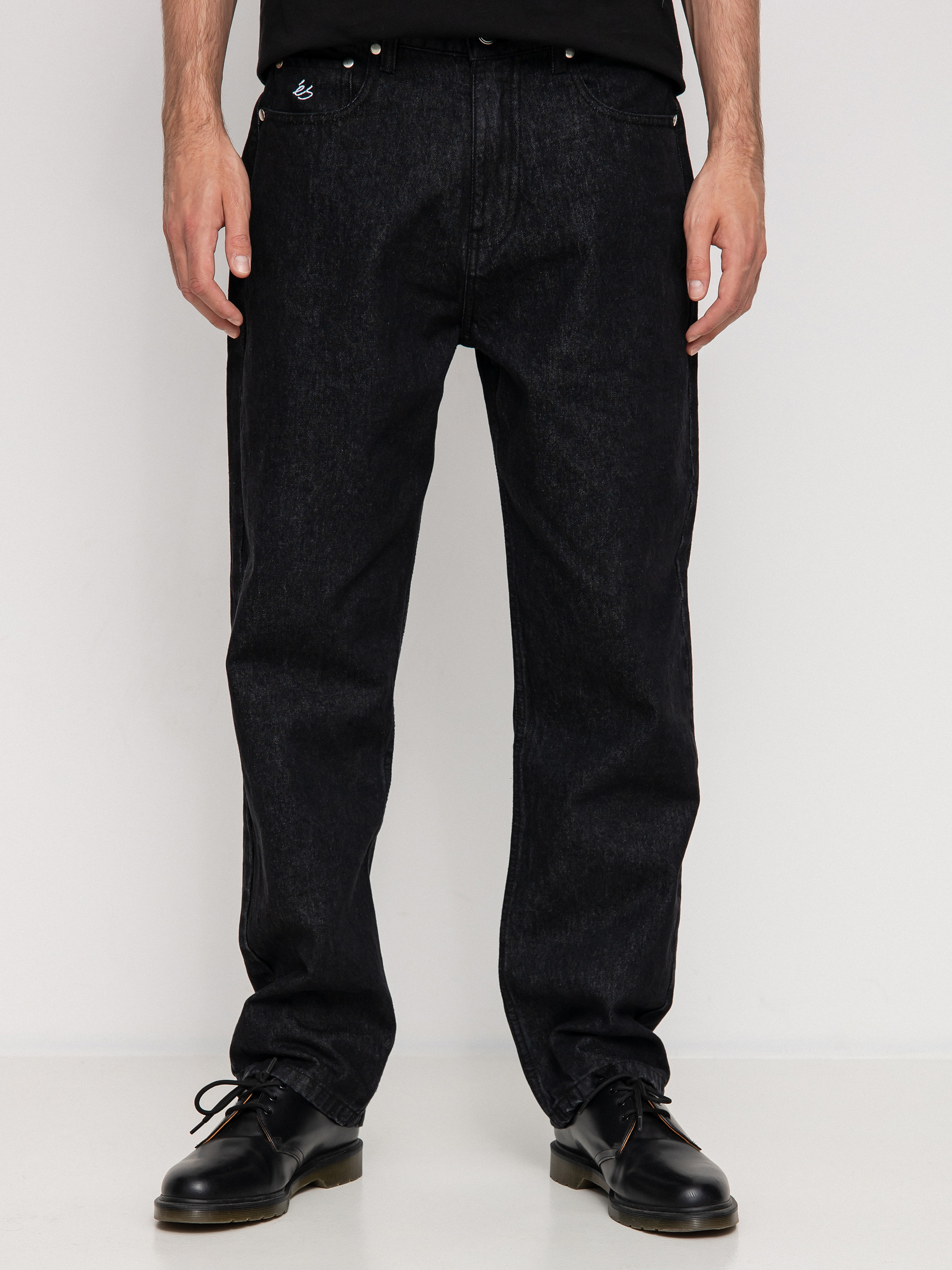 Nohavice eS Baggy Denim (black wash)