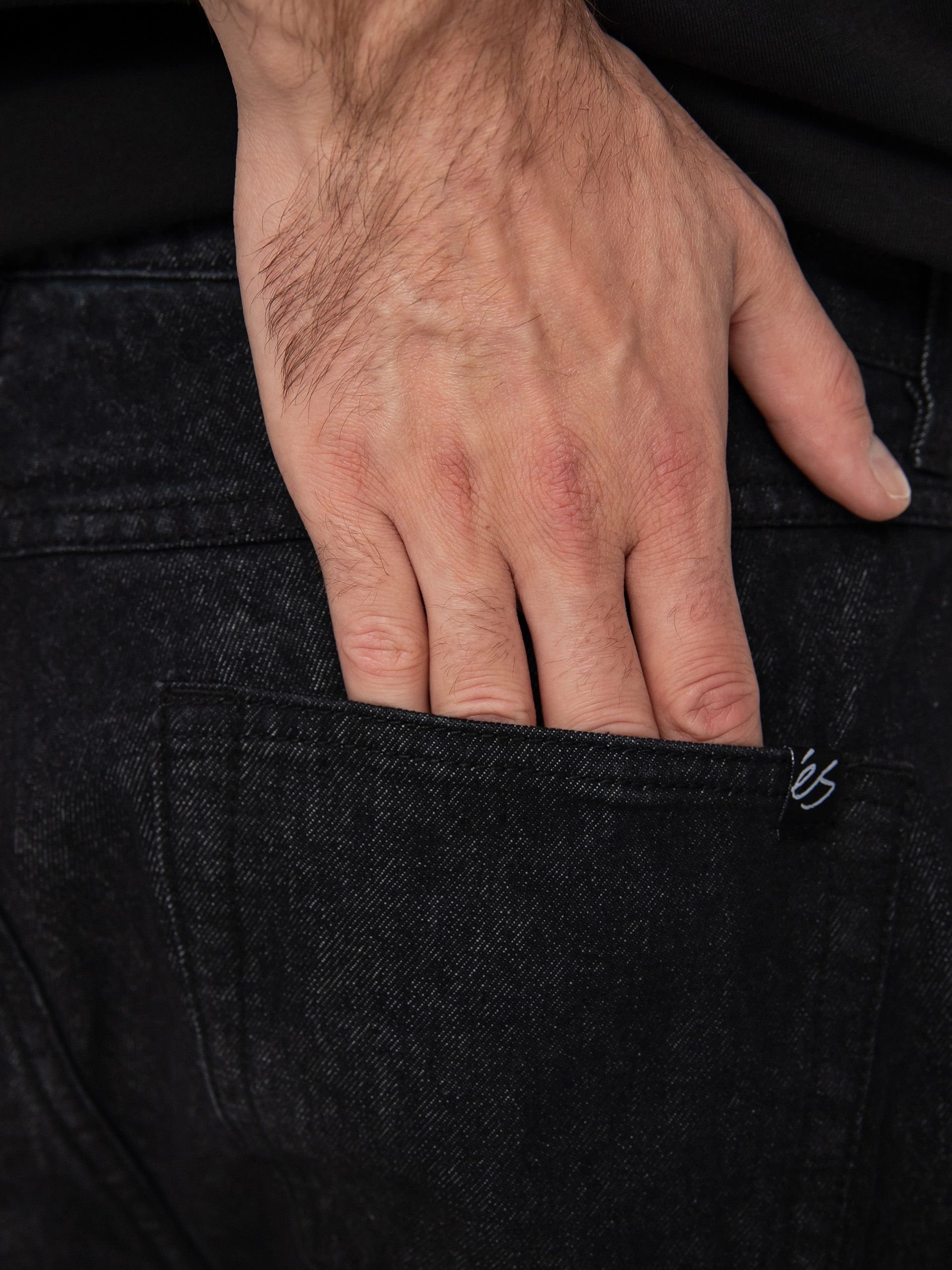 Nohavice eS Baggy Denim (black wash)